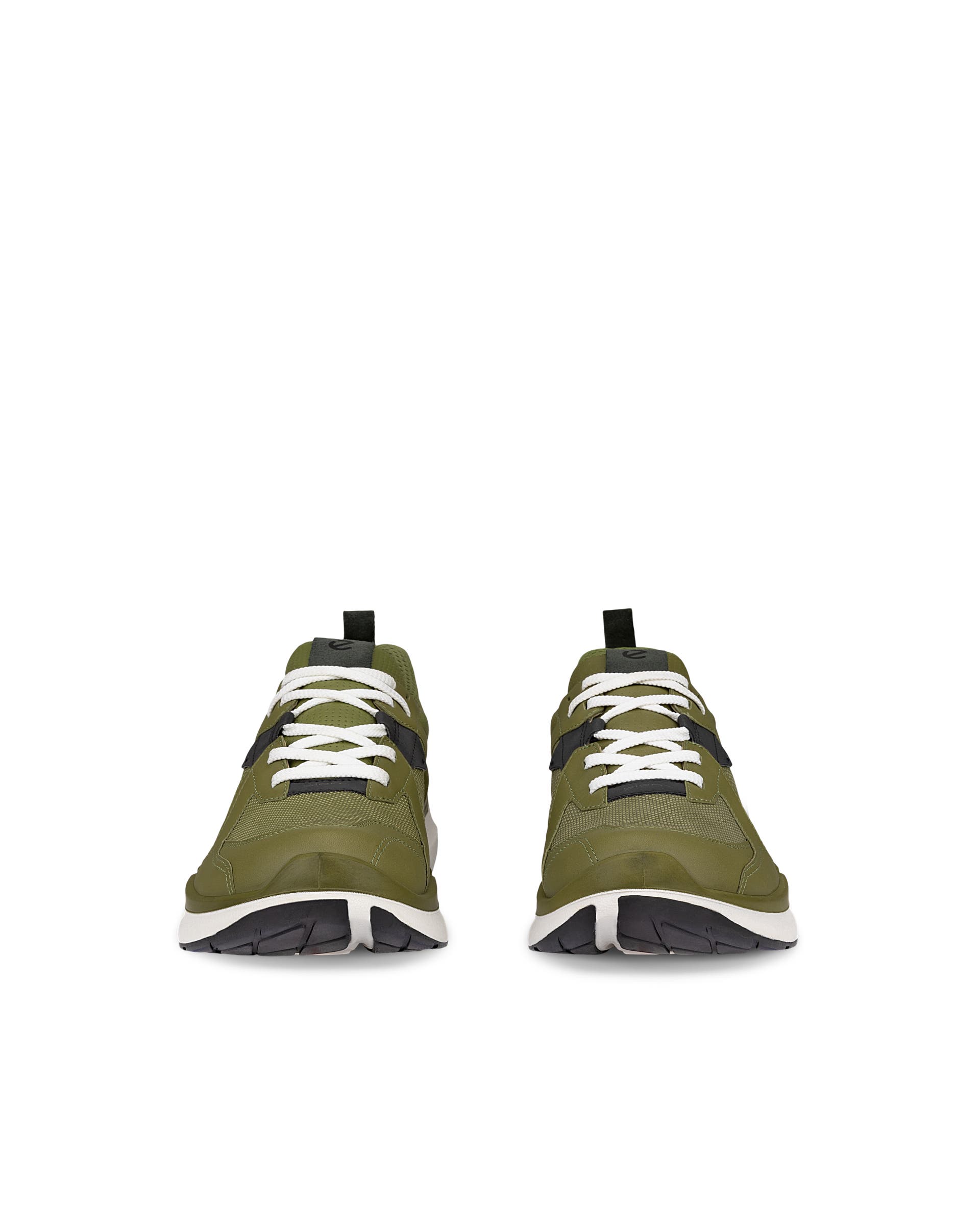 ECCO BIOM 2.2 Men メンズ レザーGore-Texスニーカー - グリーン - Front pair