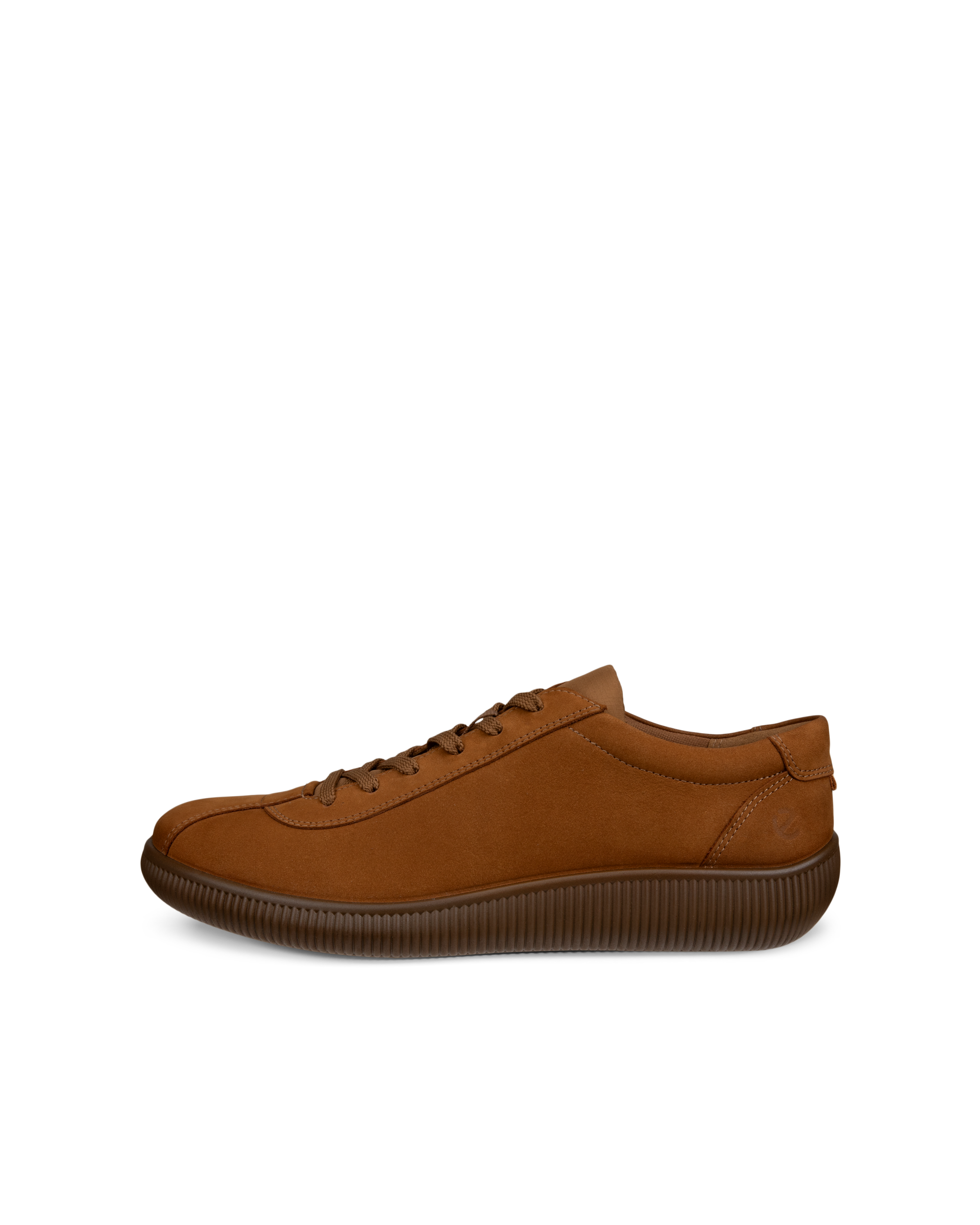 ECCO® SOFT ZERO heren nubuck sneaker - Bruin - Outside