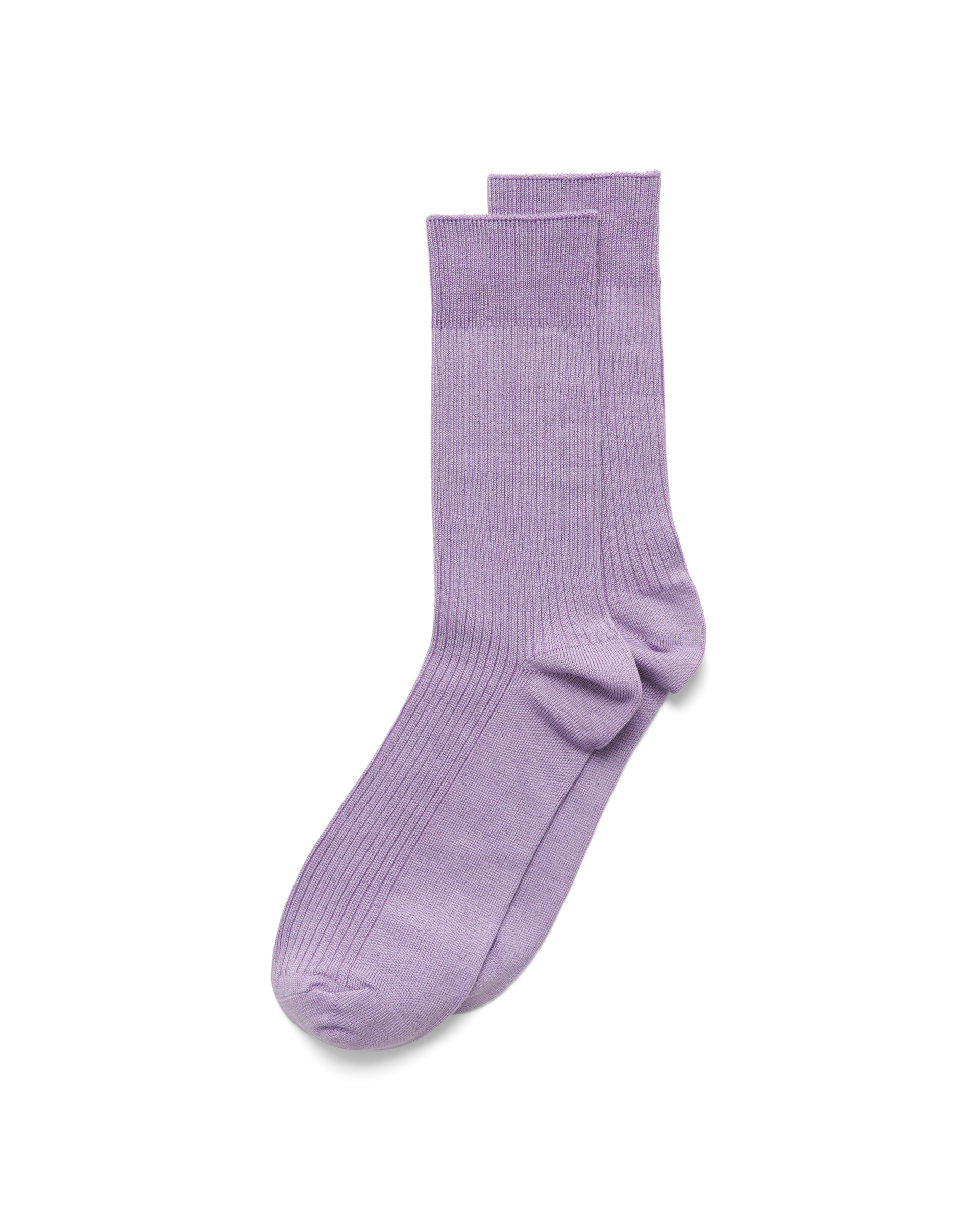 Women's ECCO Vibe Ribbed Mid-Cut Sock — Purple