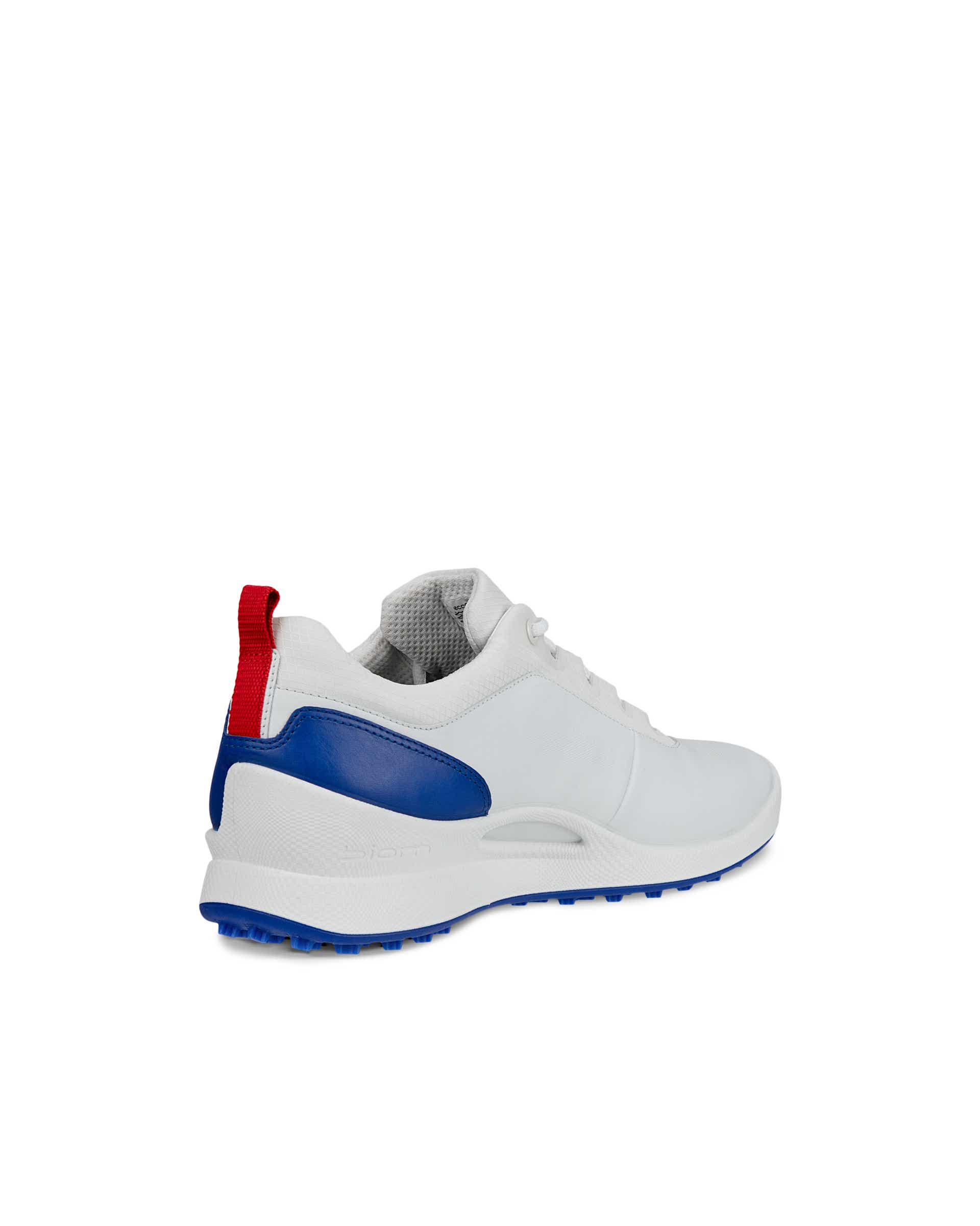 Men's ECCO® Golf Biom Hybrid Leather Waterproof Golf Shoe - White - Back