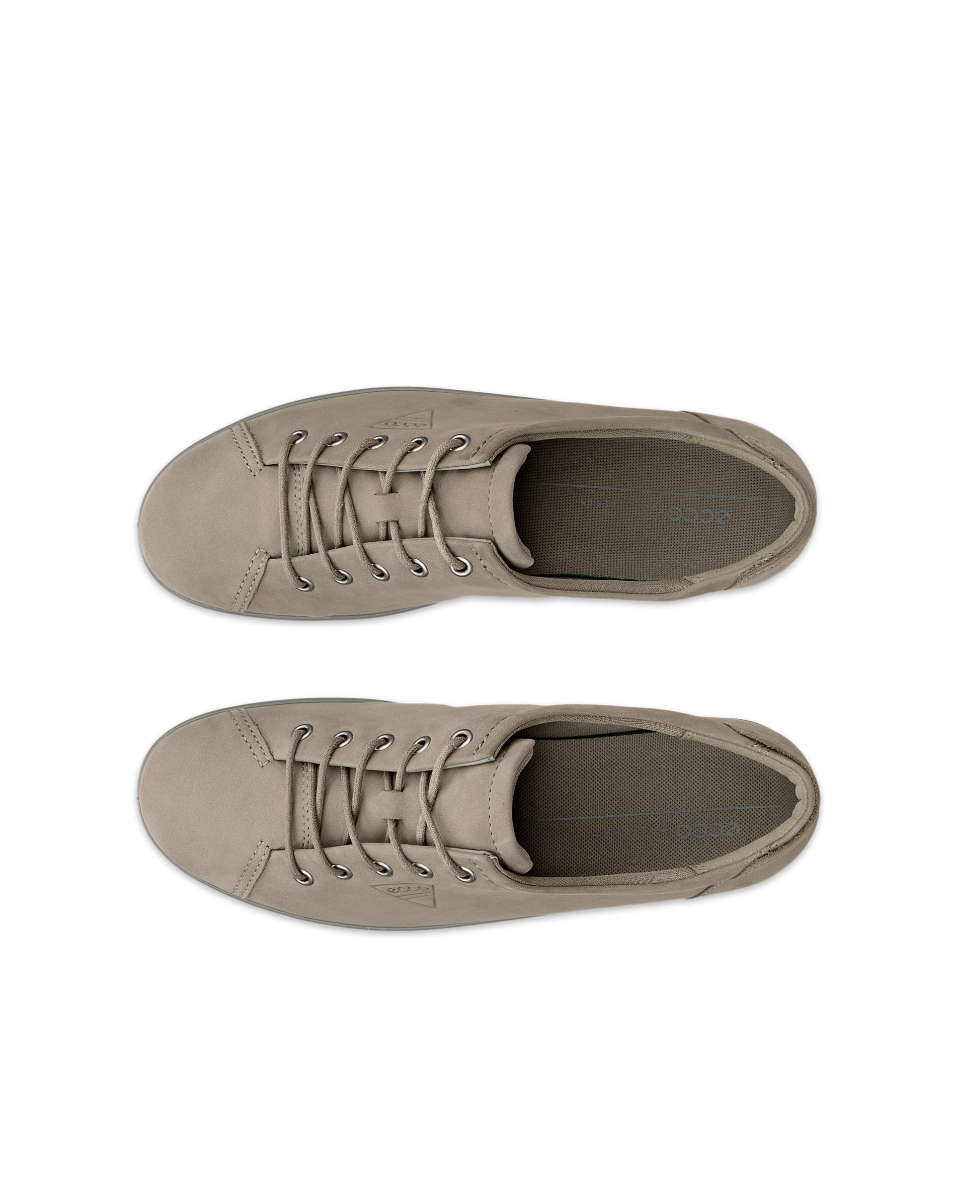 ECCO® SOFT 2.0 dames nubuck wandelschoen - Groen - Top left pair