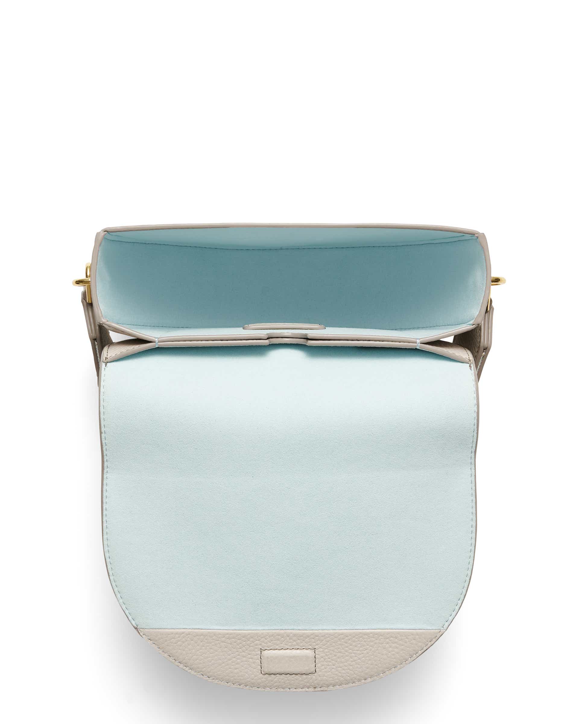 ECCO Saddle Pebbled レザーショルダーバッグ - ベージュ - Birdeye