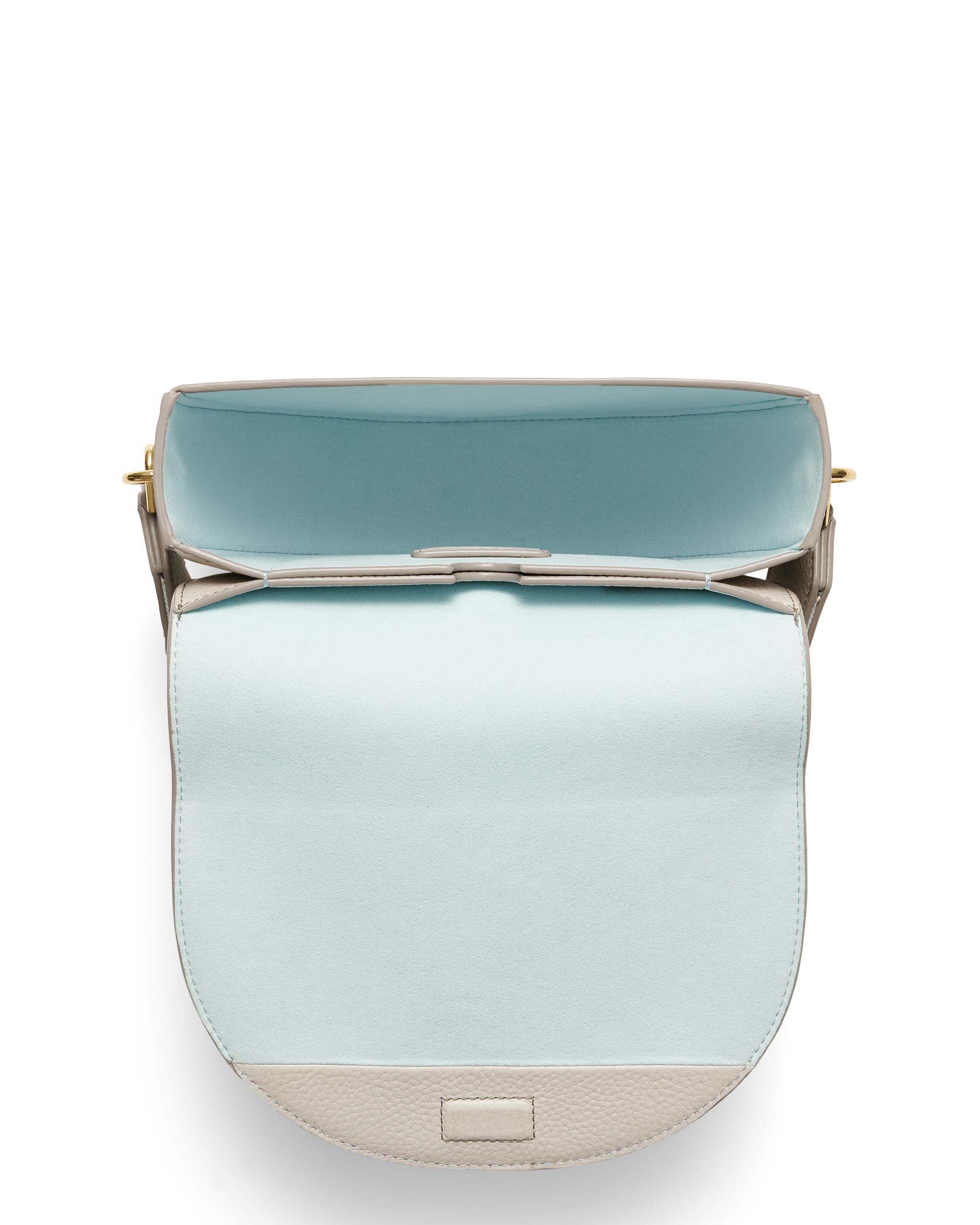 ECCO Saddle Pebbled レザーショルダーバッグ - ベージュ - Birdeye