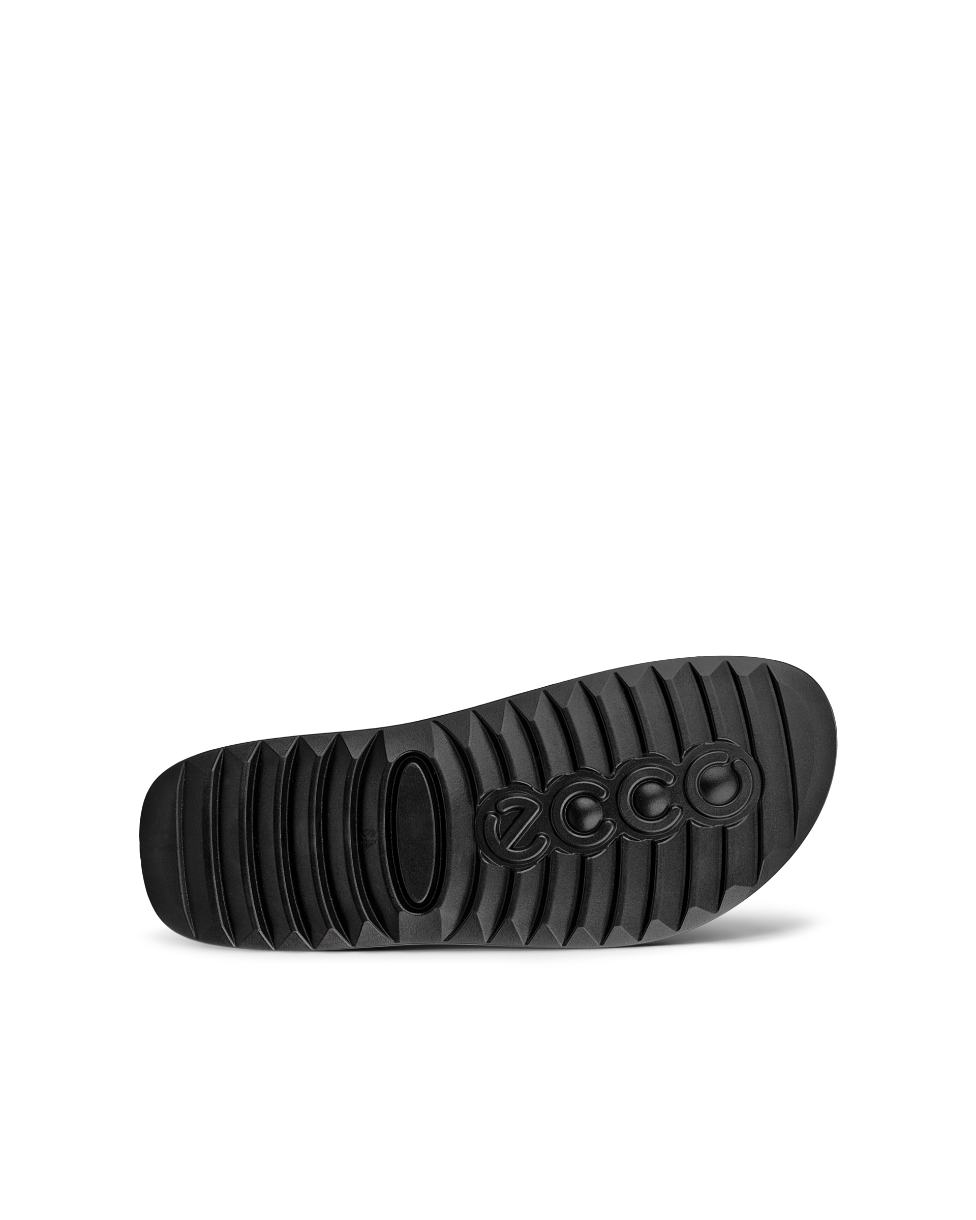 Sandalias con dos tiras de piel ECCO® Cozmo para hombre - Negro - Sole