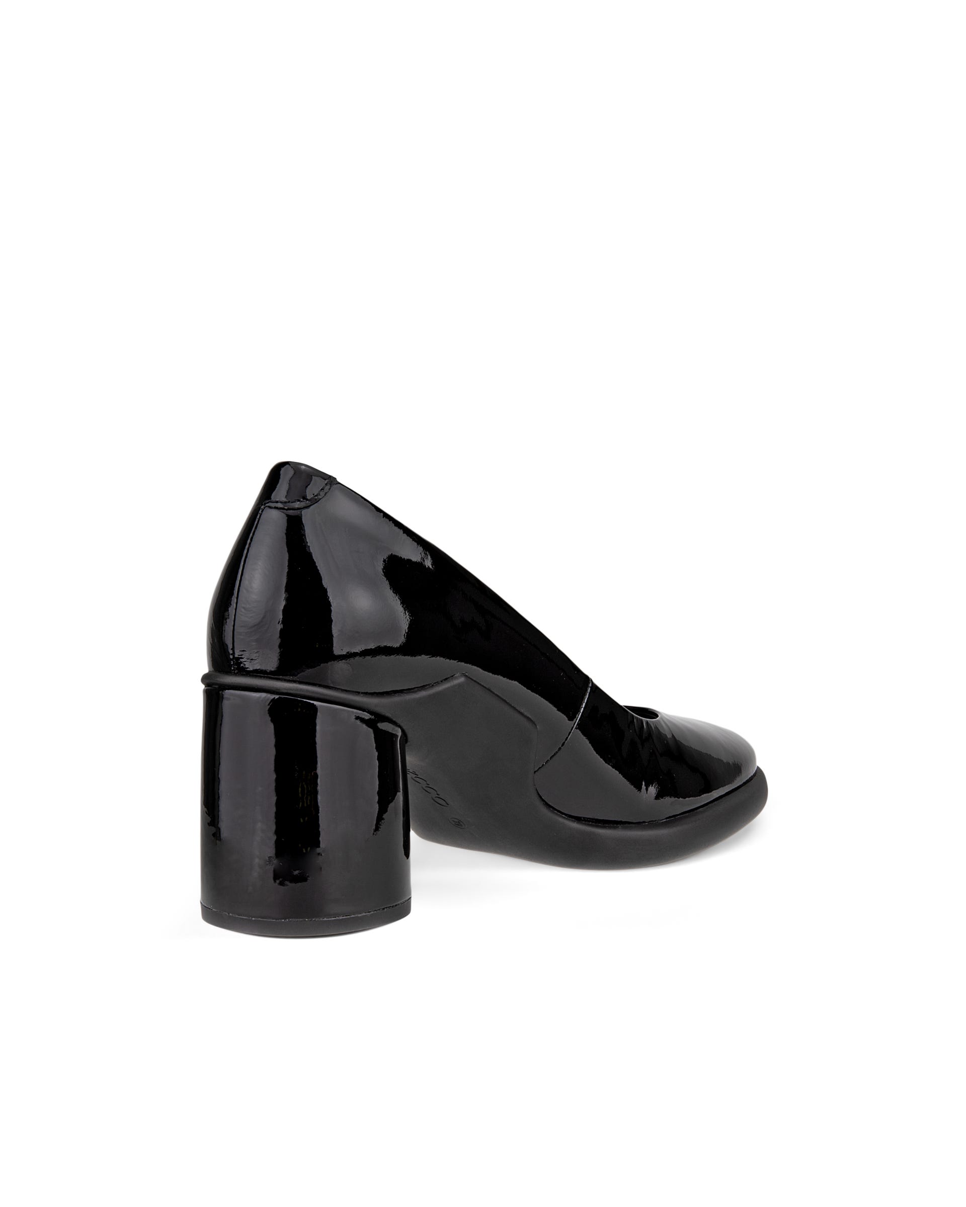 Naisten ECCO® Sculpted Lx 55 kiilakorkoinen avokas nahkaa - Musta - Back