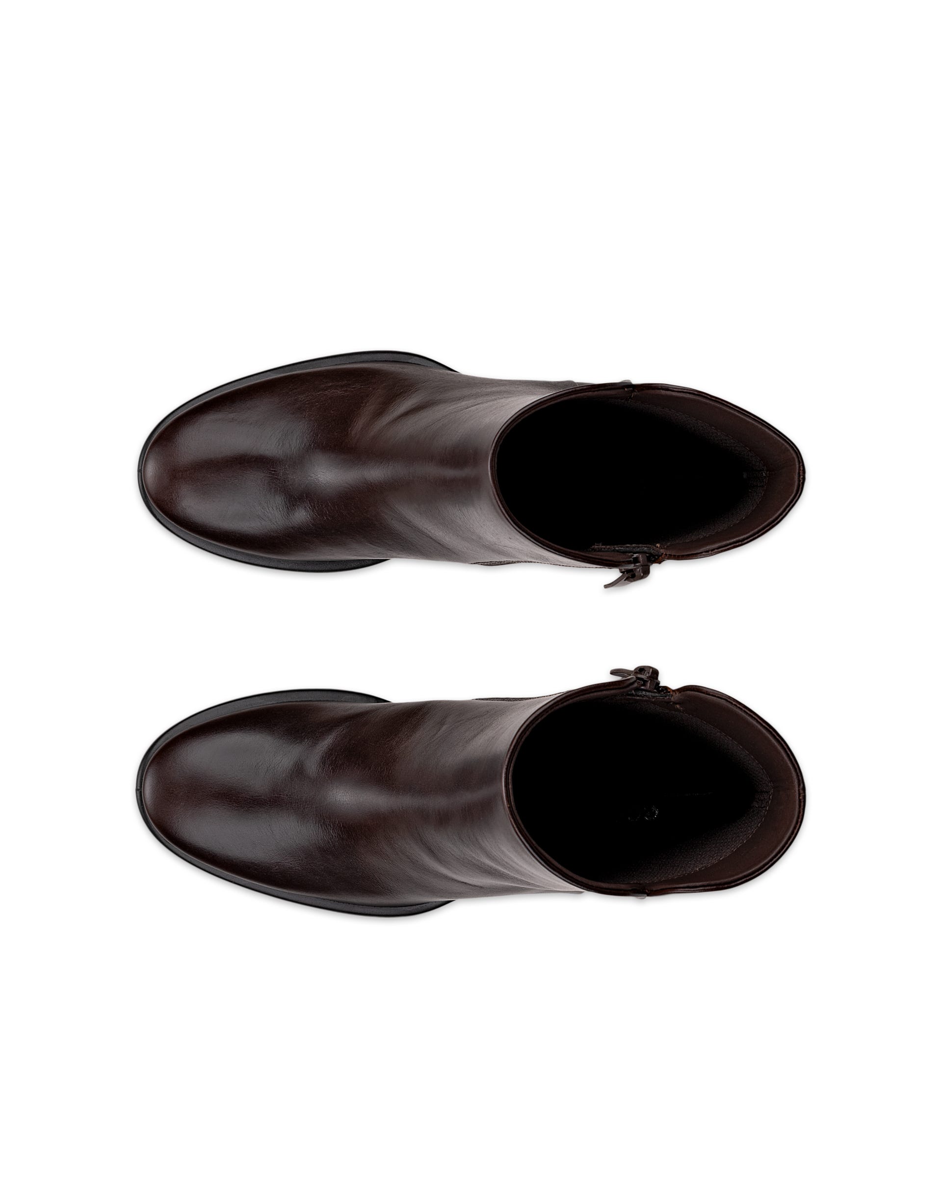 ECCO® SCULPTED LX 55 bottes mi-hautes en cuir pour femme - Marron - Top left pair