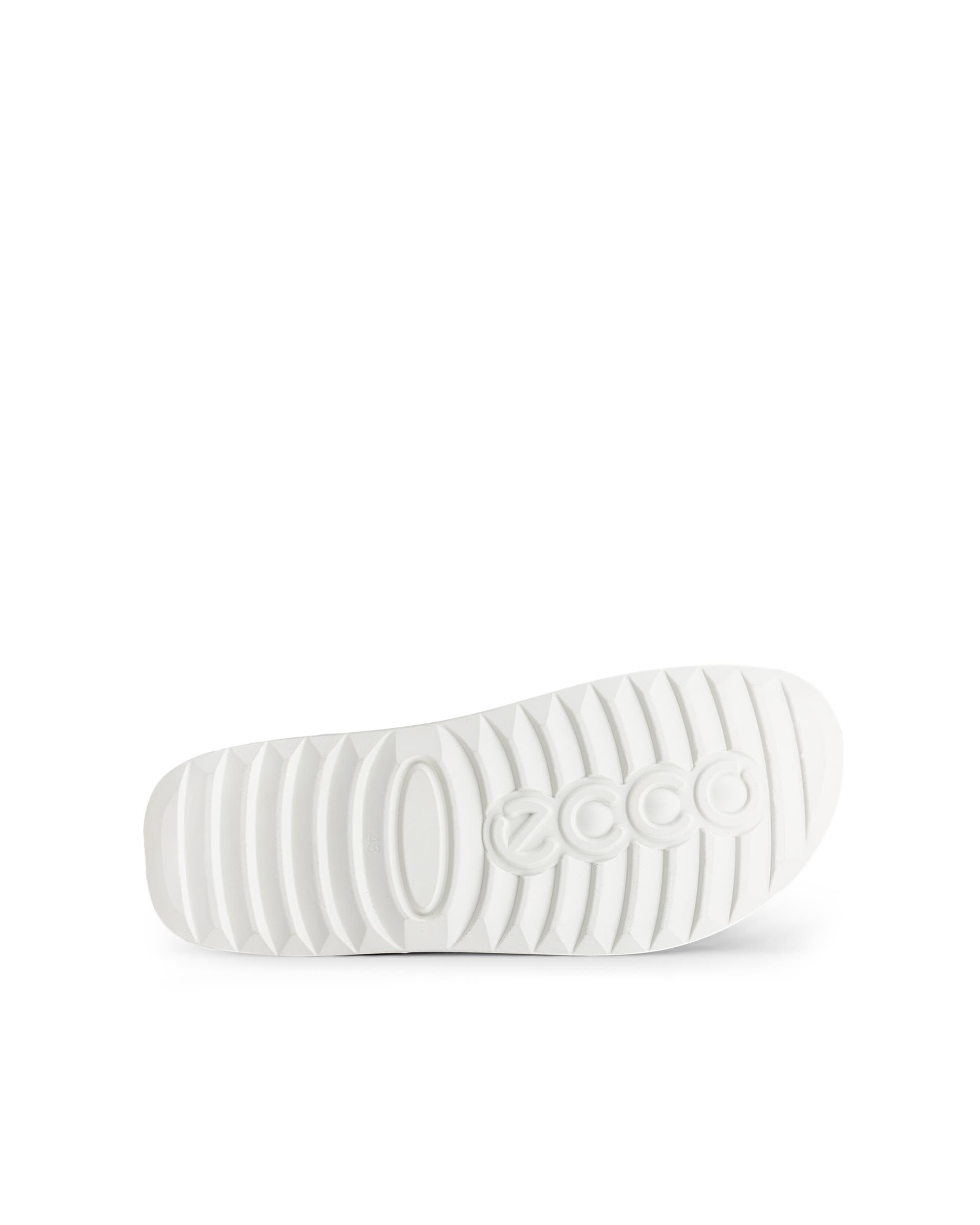 ECCO® Cozmo chaussures bout mocassin en cuir pour homme - Blanc - Sole