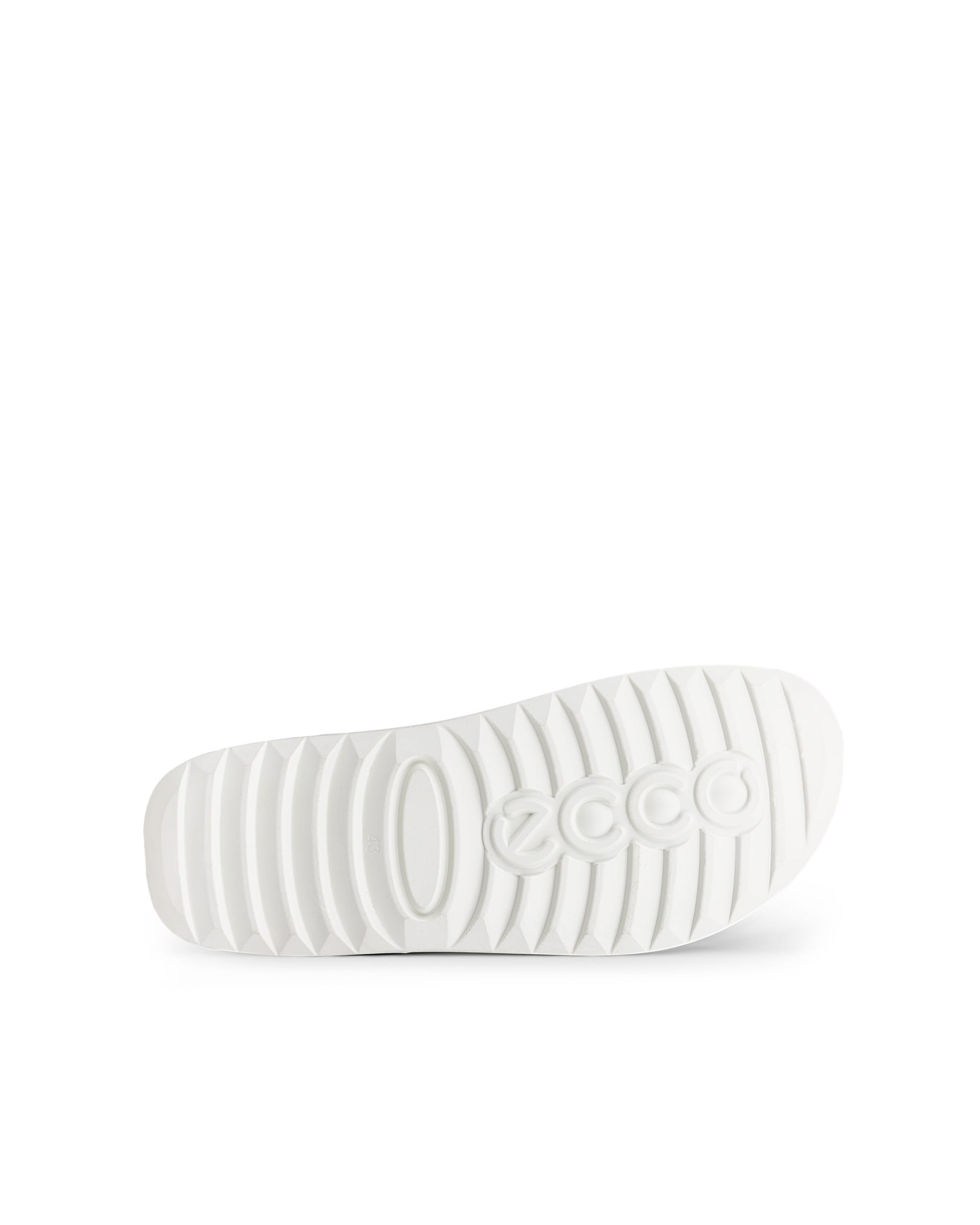 ECCO® Cozmo chaussures bout mocassin en cuir pour homme - Blanc - Sole