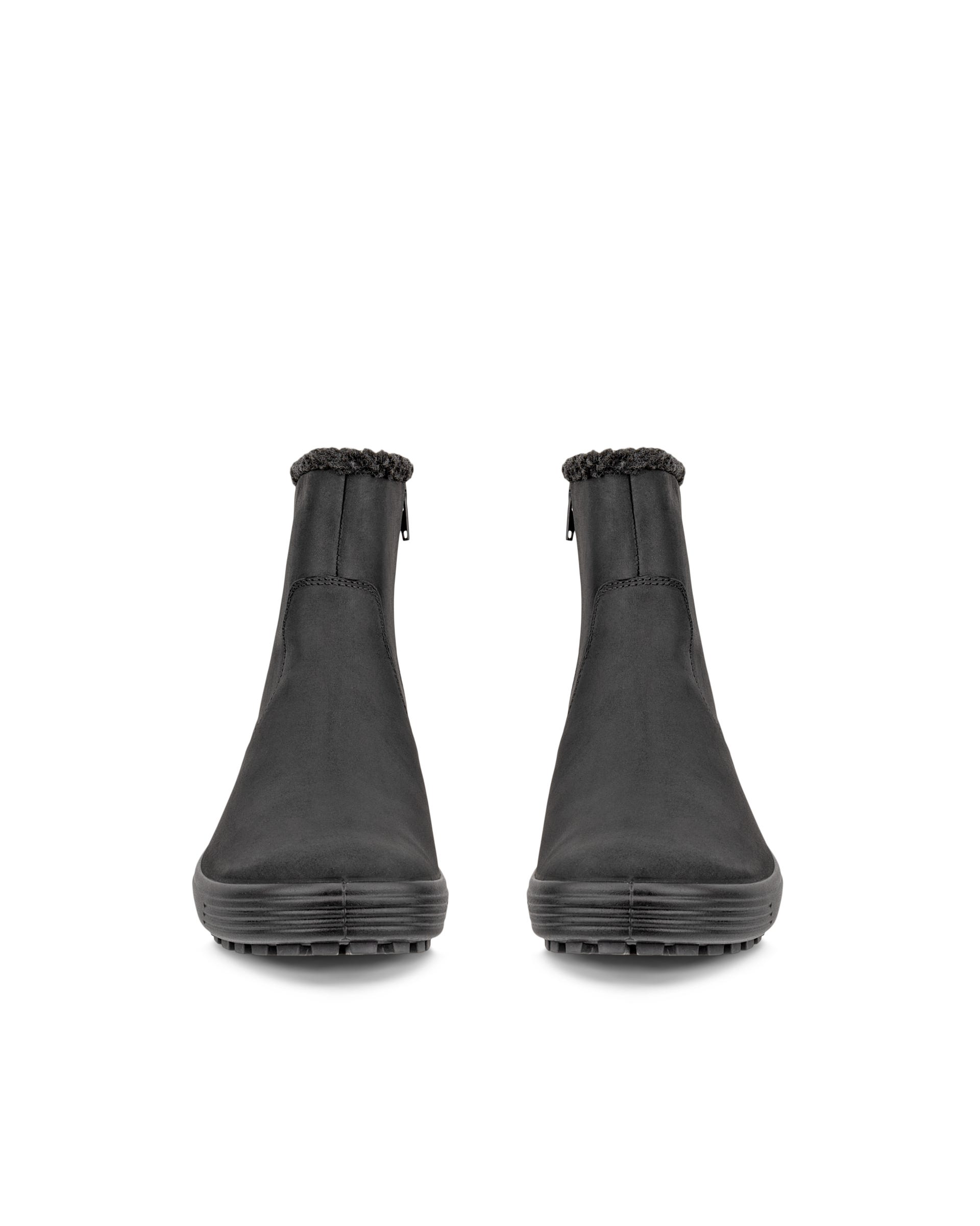 Naisten ECCO® Soft 7 Tred nupukkinahkaiset nilkkurit - Musta - Front pair