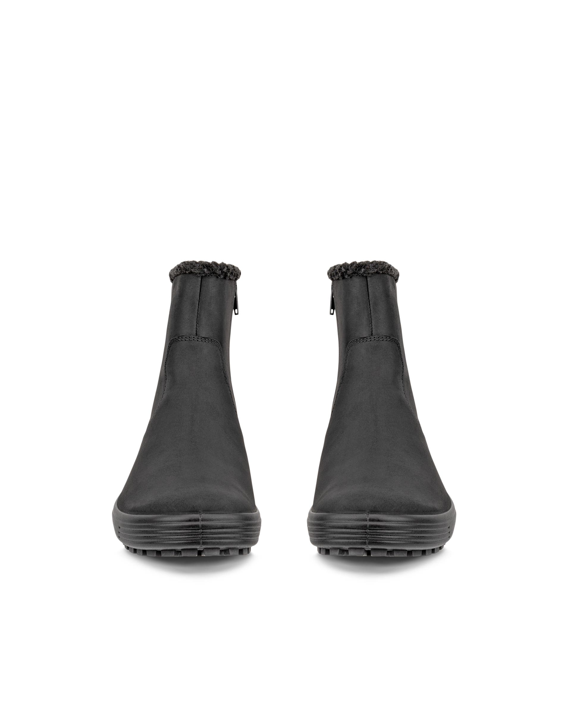 Naisten ECCO® Soft 7 Tred nupukkinahkaiset nilkkurit - Musta - Front pair