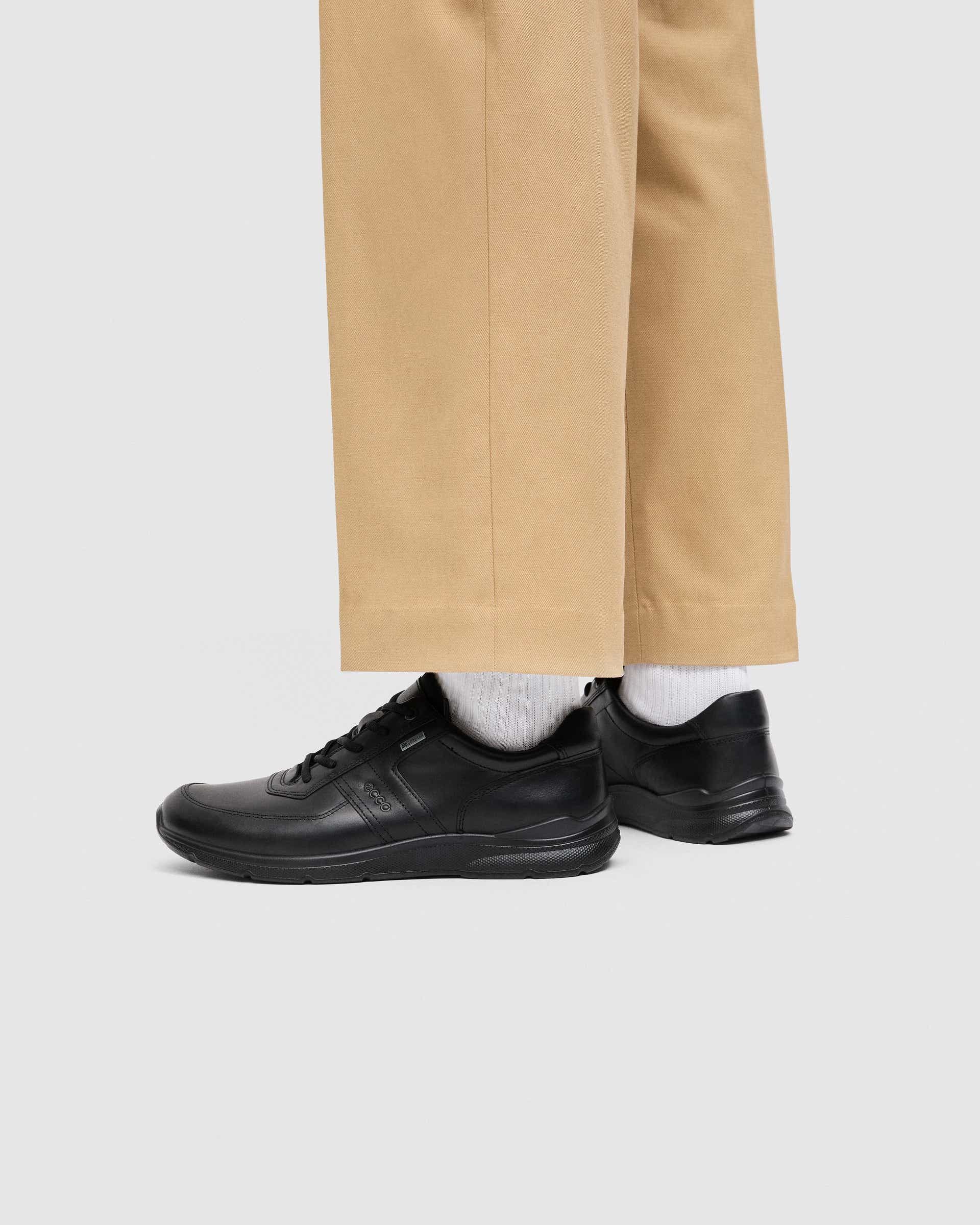 ECCO® Irving Snörsko skinn med Gore-Tex herr - Svart - Lifestyle image-1