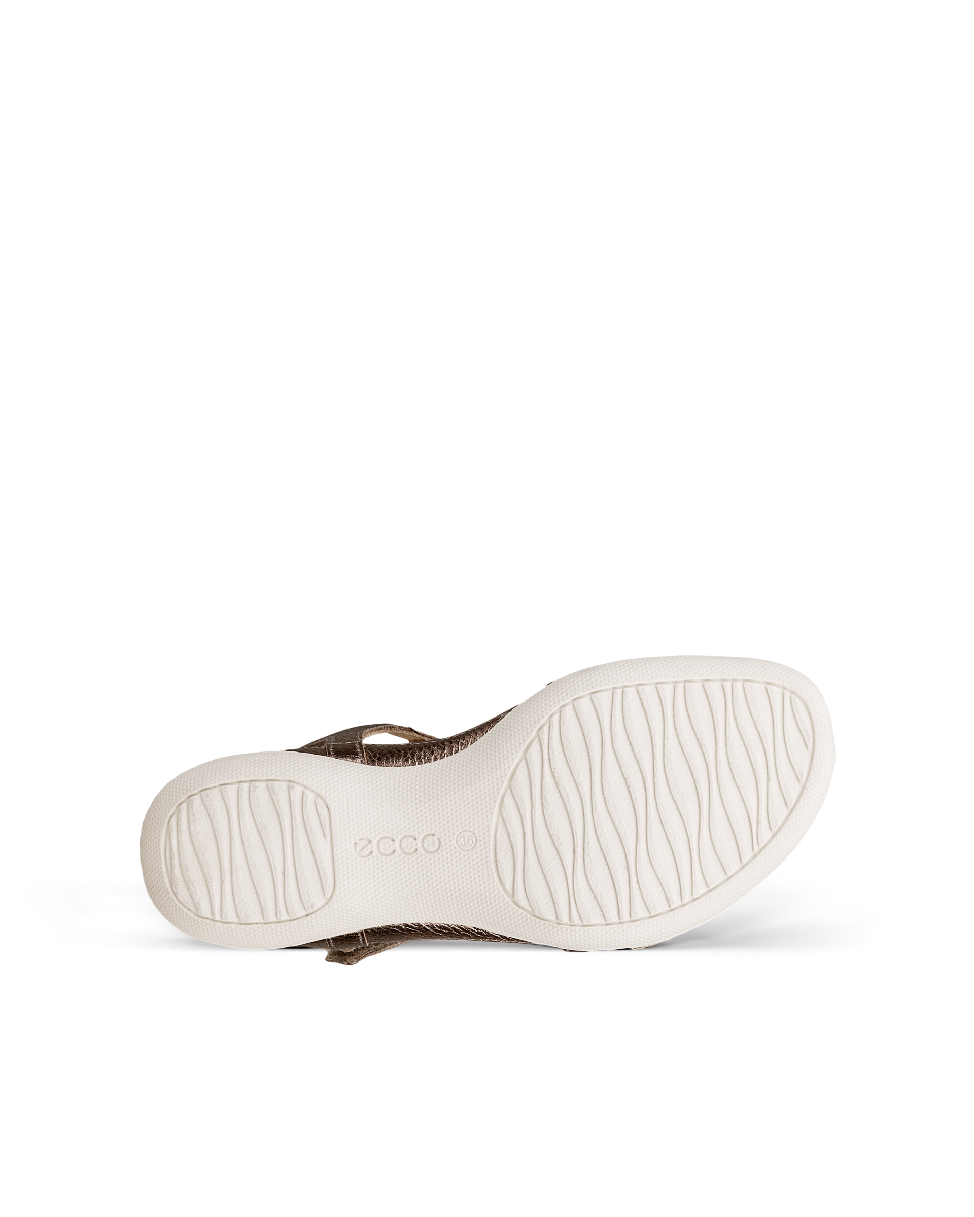 ECCO FLASH SANDAL ウィメンズ レザーTストラップサンダル | ゴールド