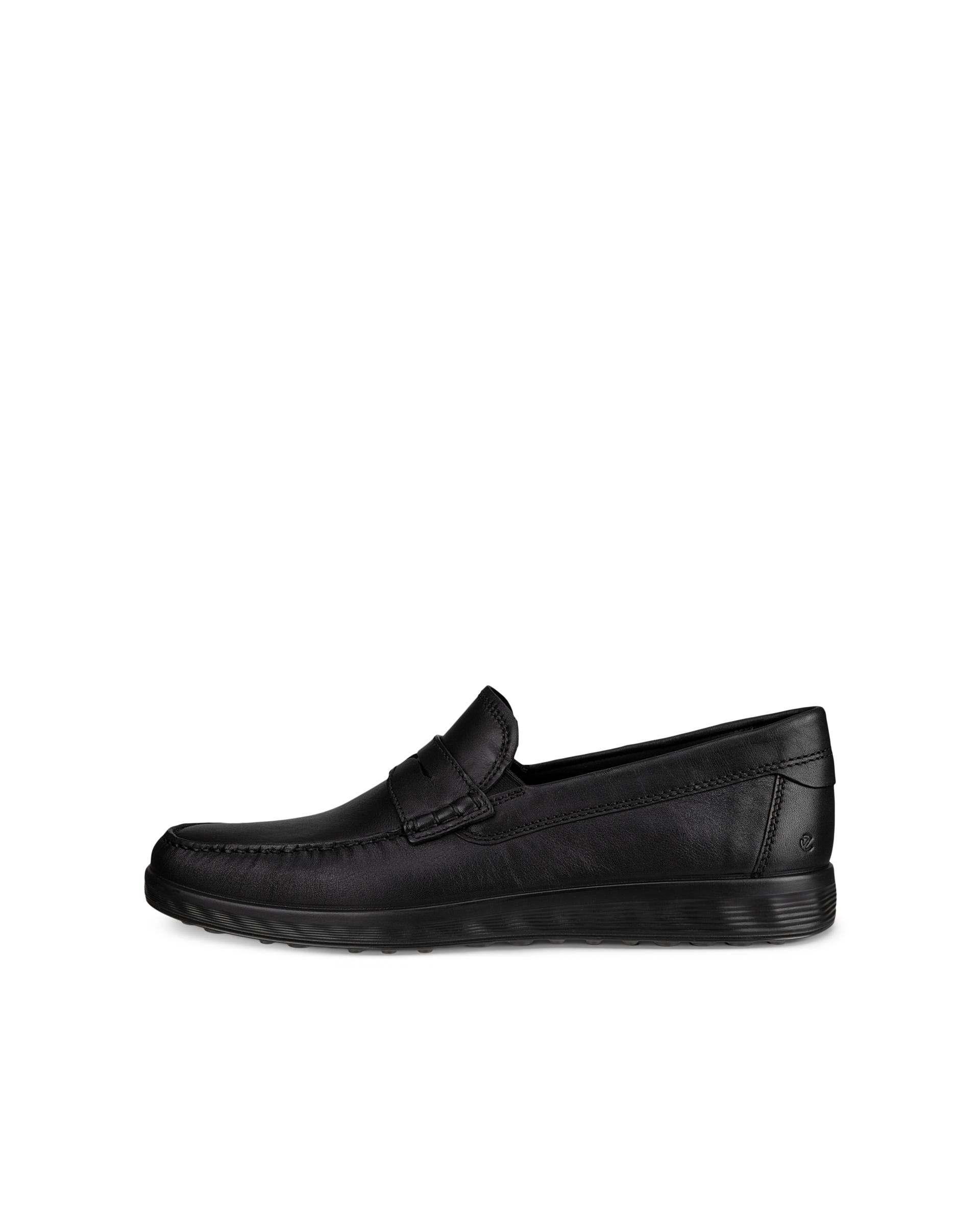 ECCO S LITE MOC MEN'S PENNY LOAFER BOAT SHOE - Black - Outside