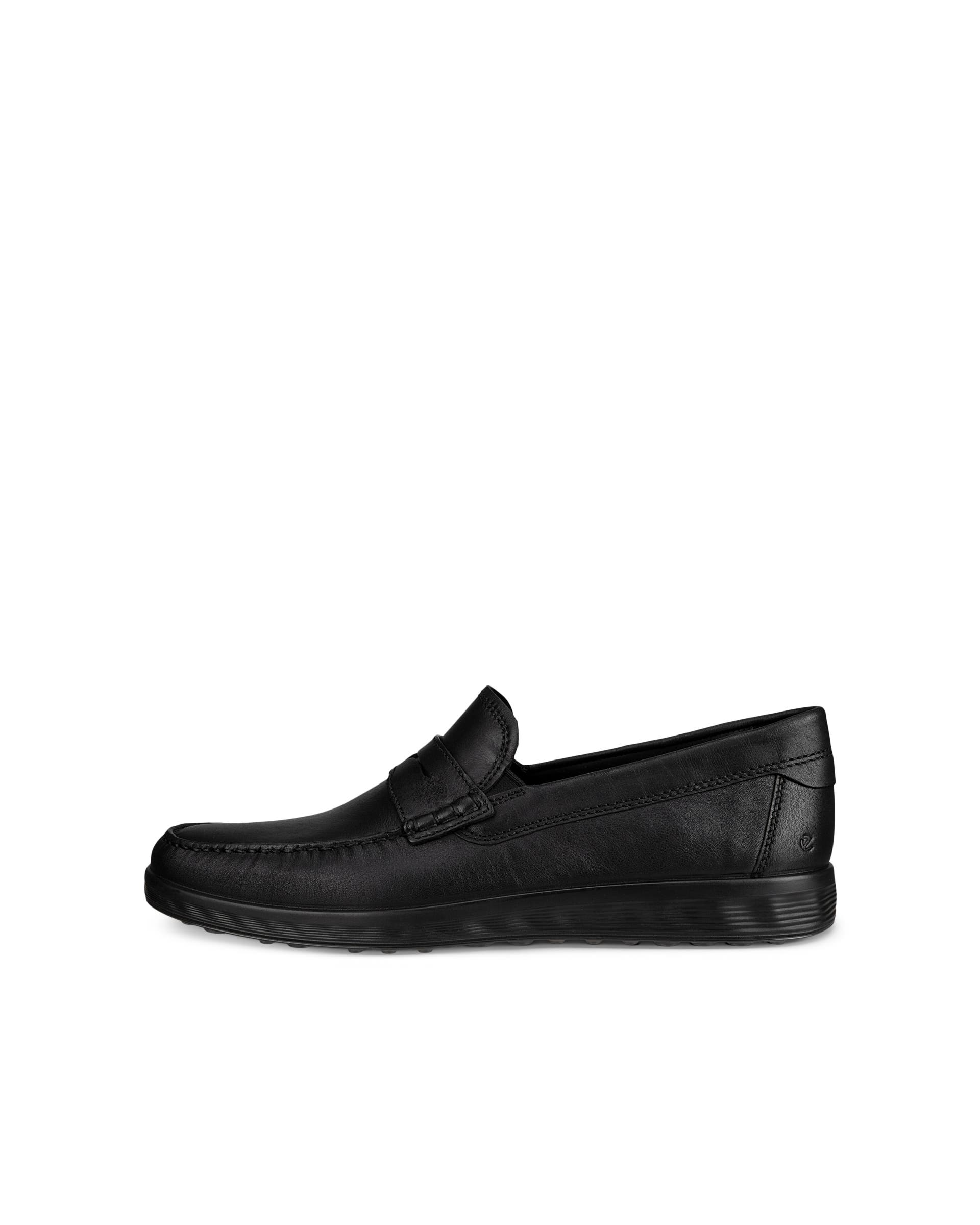 ECCO S LITE MOC MEN'S PENNY LOAFER BOAT SHOE - Black - Outside