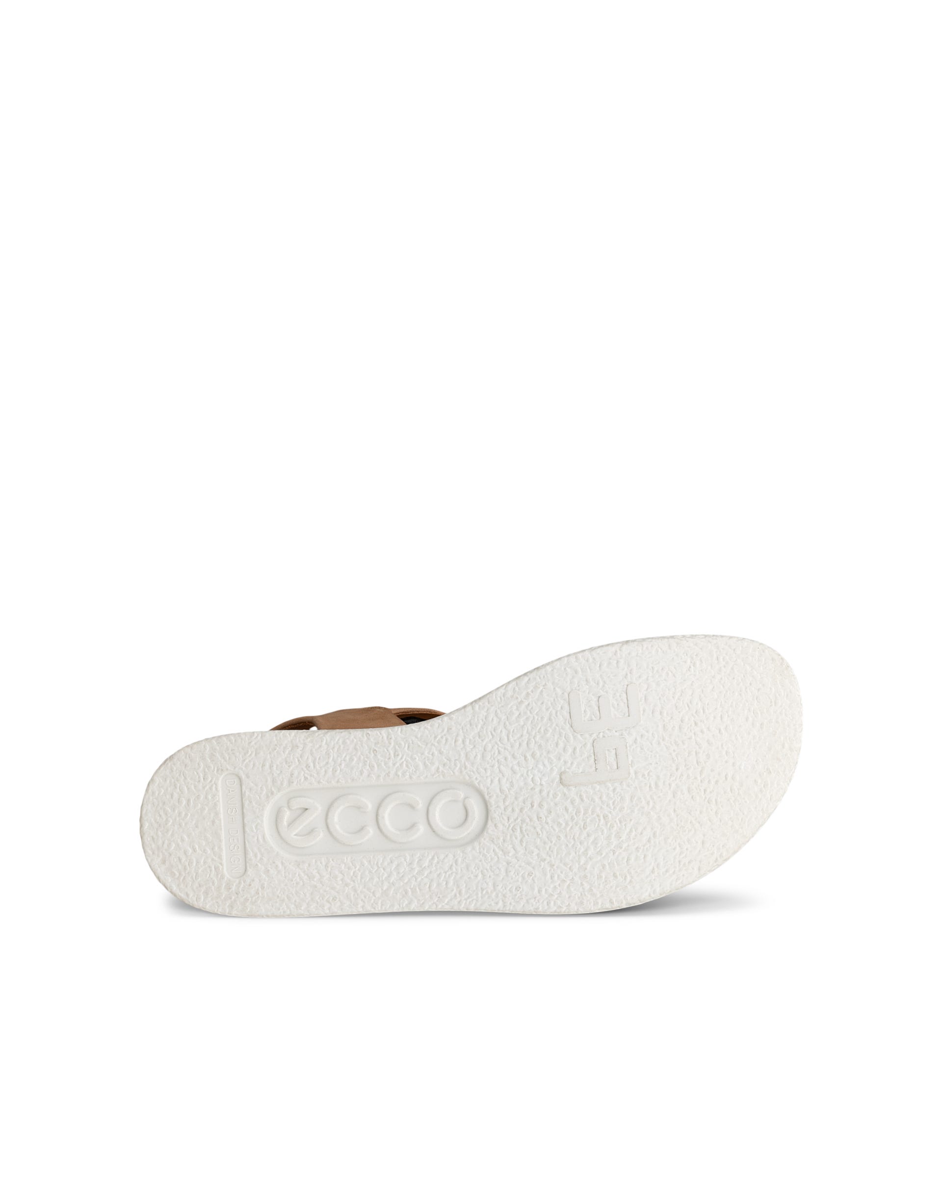 Dámské velurové ploché sandály ECCO® Flowt - Hnědá - Sole