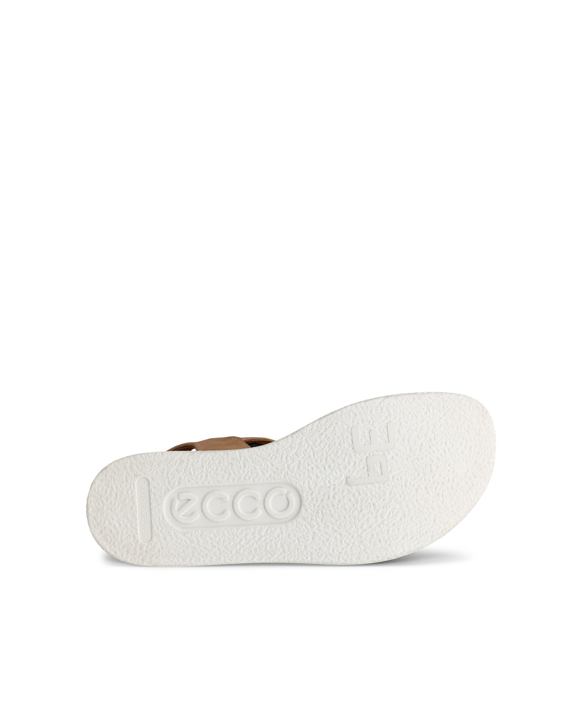 Dámské velurové ploché sandály ECCO® Flowt - Hnědá - Sole