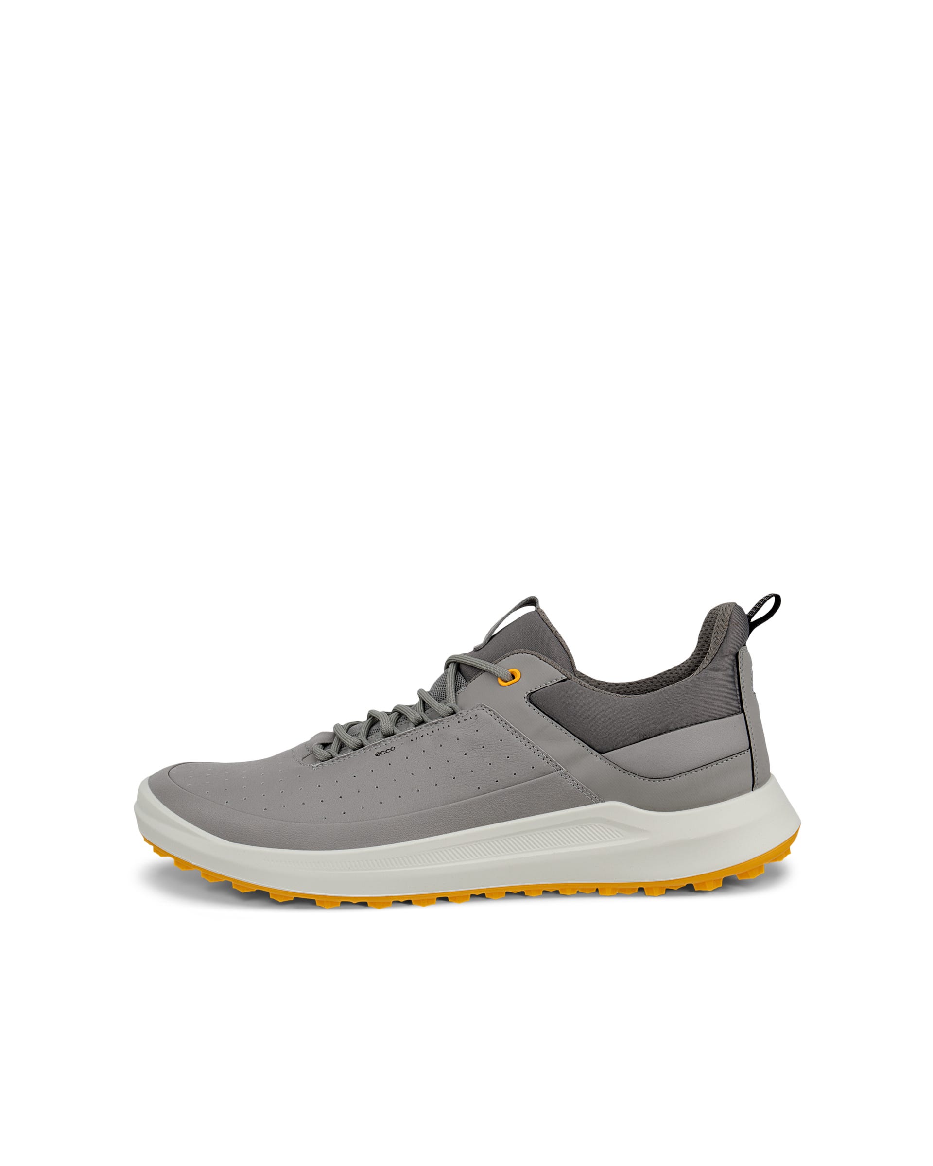 Men's ECCO® Golf Core Leather Golf Shoe - Gray - Outside