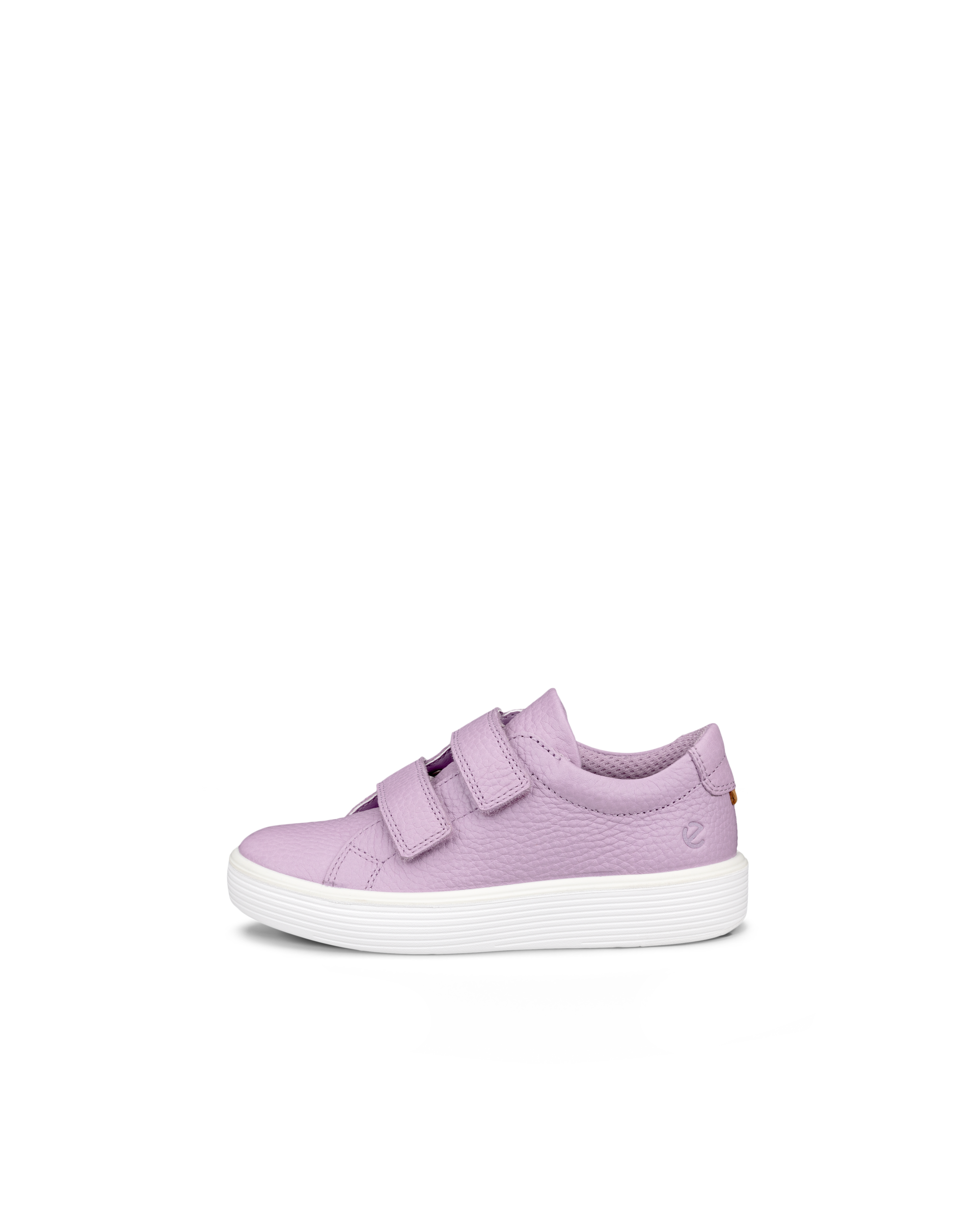 Kids' ECCO® Soft 60 Leather Trainer - Purple - Outside