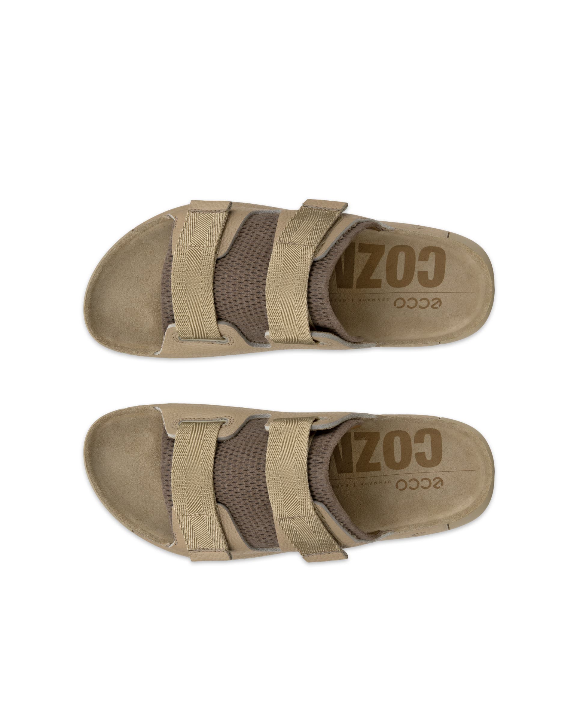 ECCO® COZMO ādas sandales vīriešiem - Brūns - Top left pair
