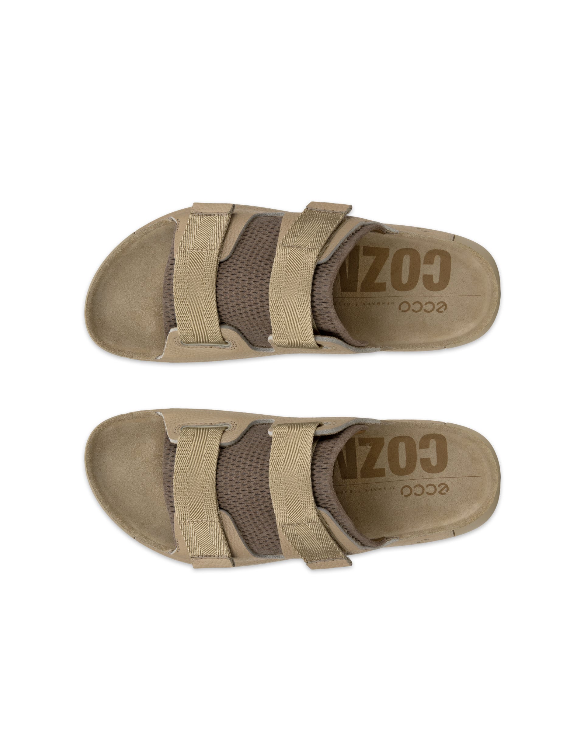 ECCO® COZMO ādas sandales vīriešiem - Brūns - Top left pair