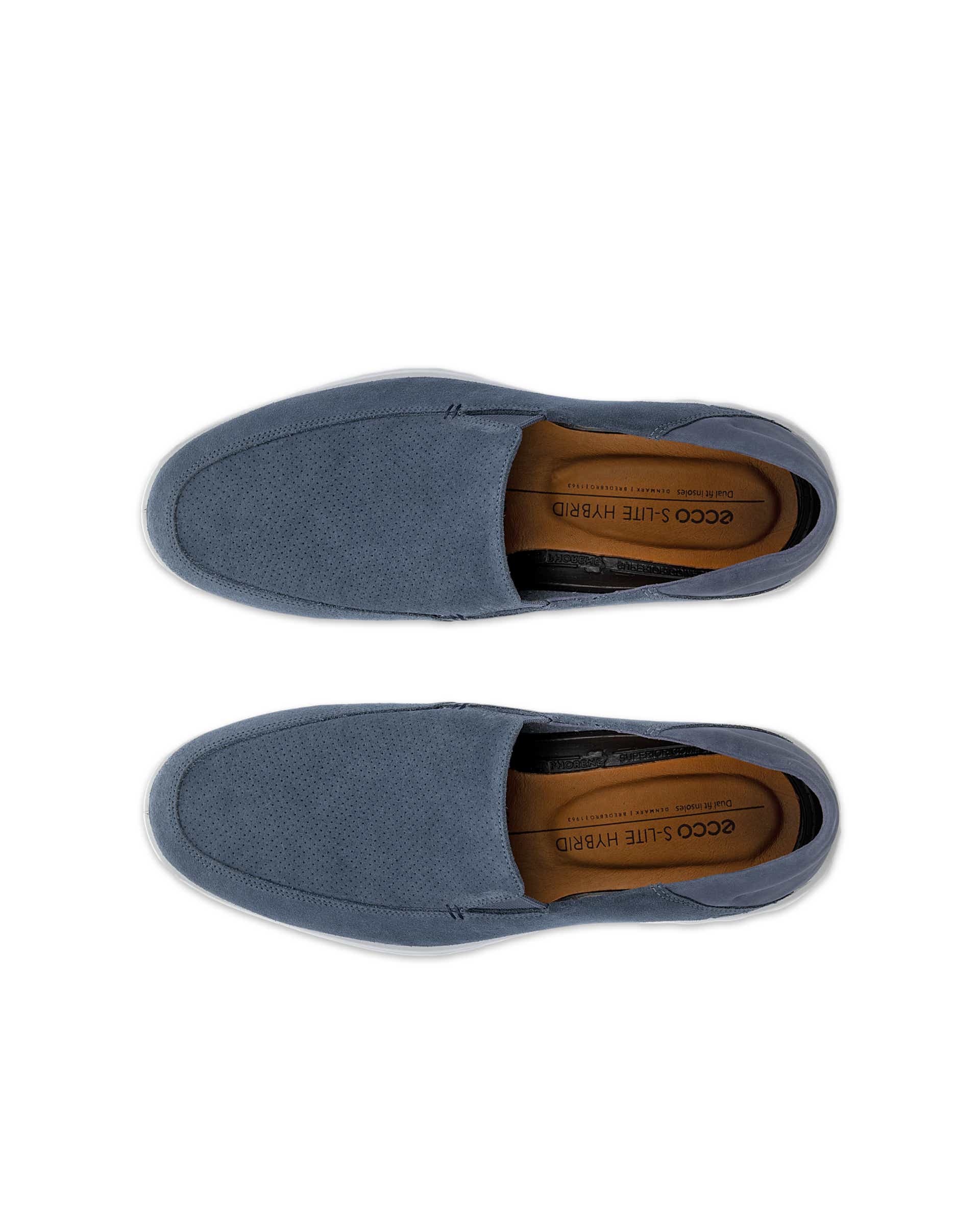 ECCO Men S Lite Hybrid Slip-Ons - Blue - Top left pair