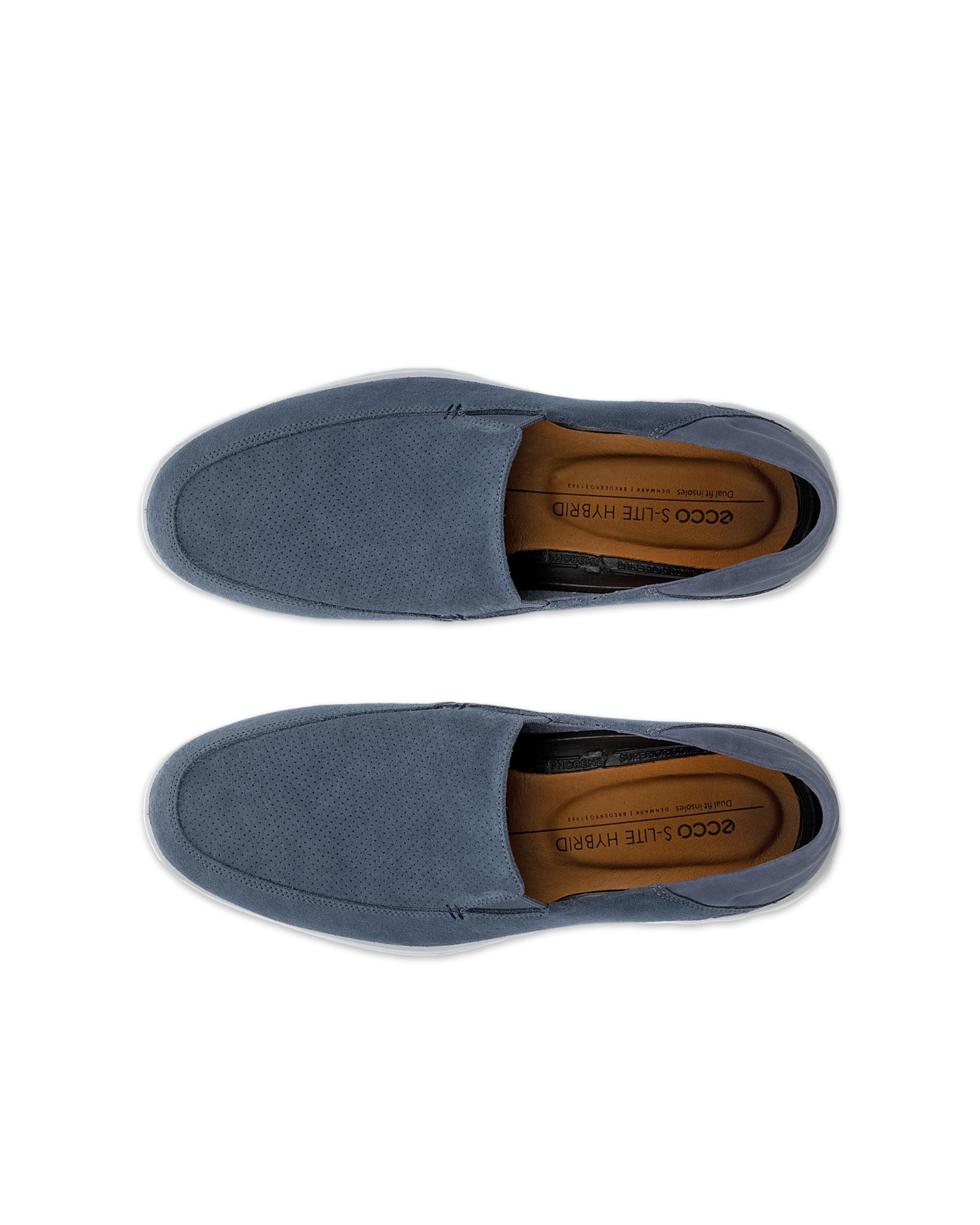 ECCO Men S Lite Hybrid Slip-Ons - Blue - Top left pair