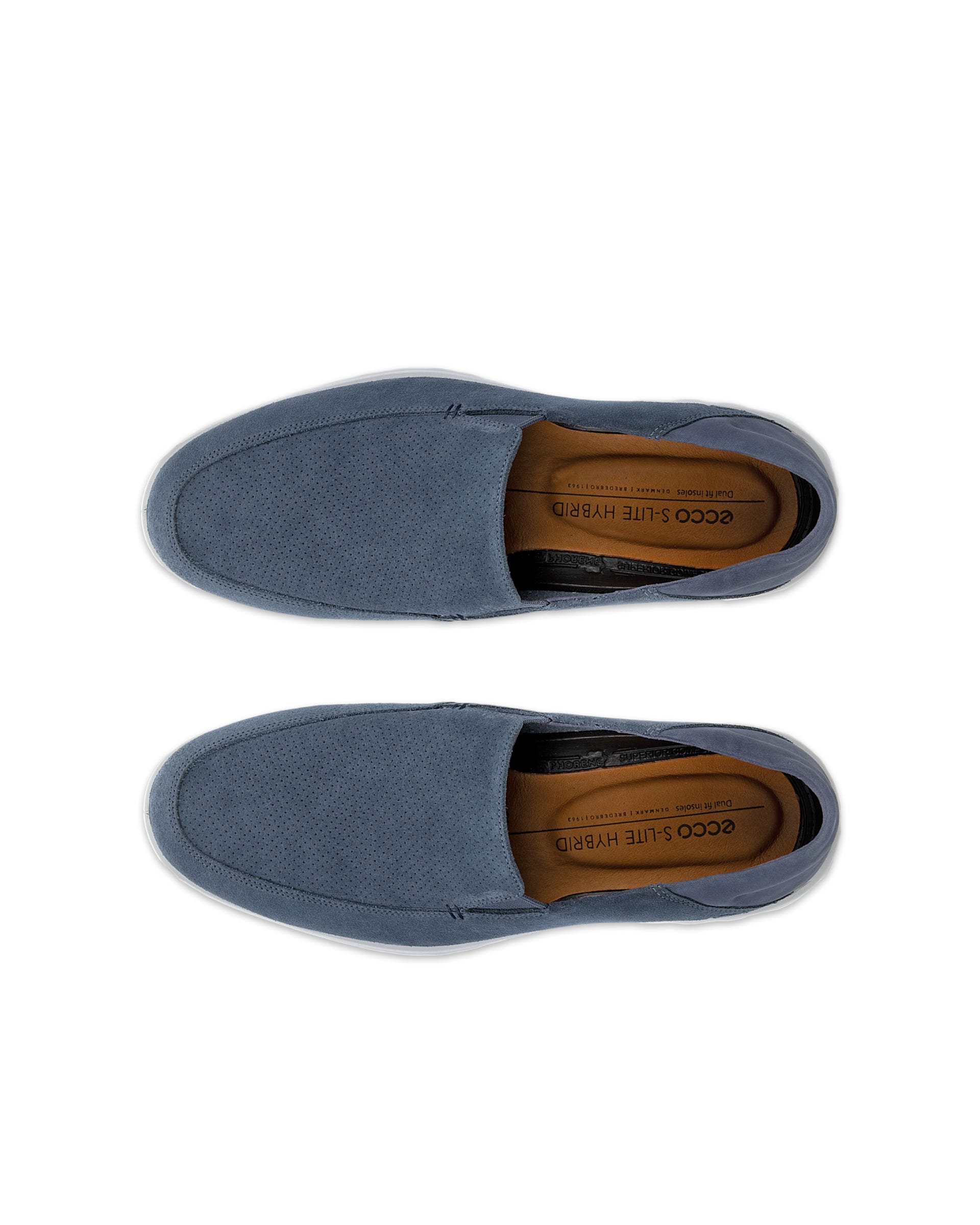 ECCO Men S Lite Hybrid Slip-Ons - Blue - Top left pair