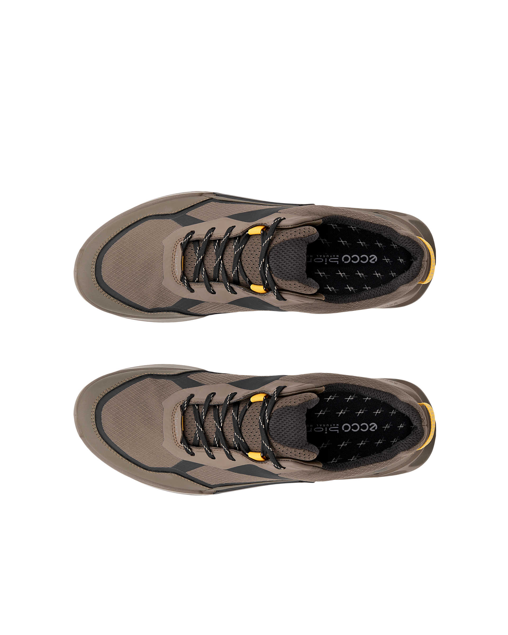 ECCO® BIOM 2.1 X MOUNTAIN férfi Gore-Tex magasszárú textil túracipő - Barna - Top left pair