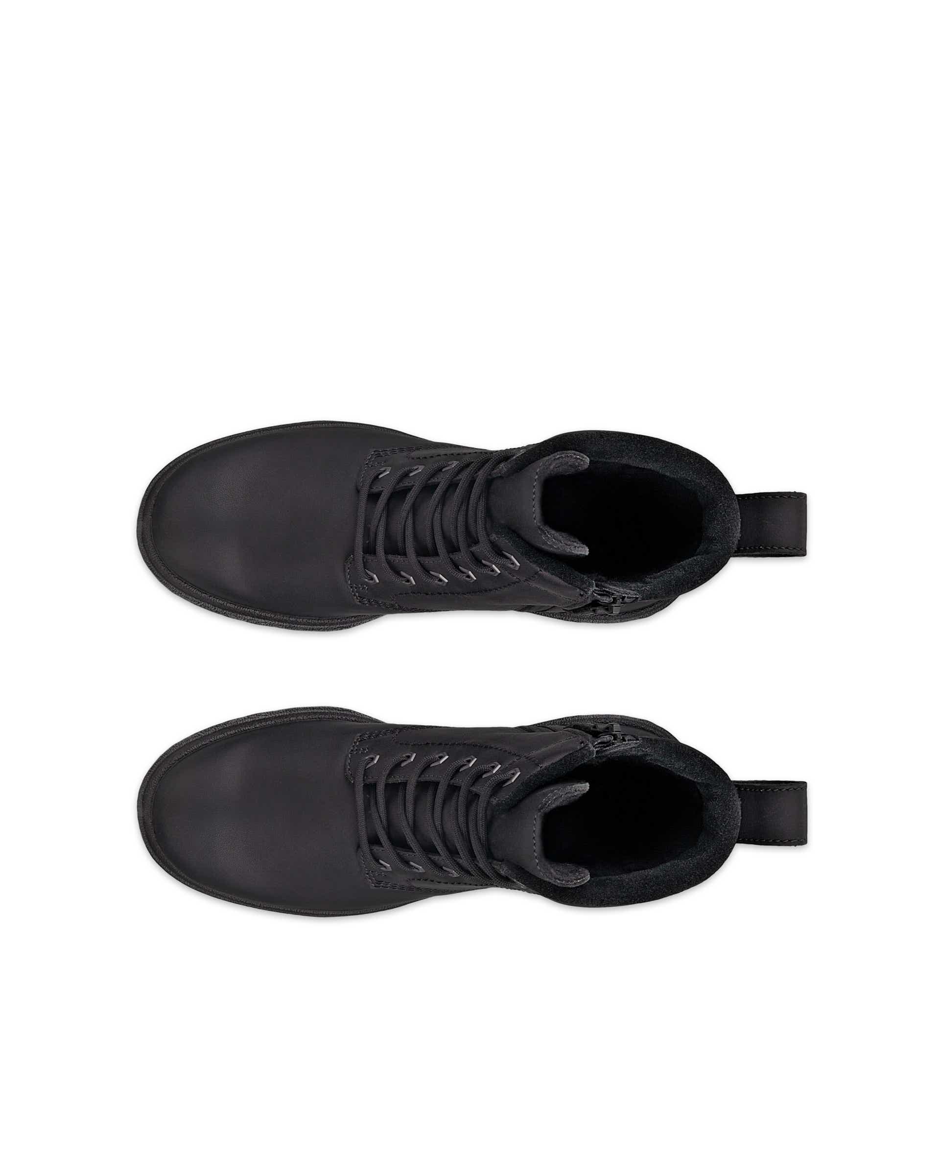 ECCO® Grainer odiniai suvarstomi auliniai batai moterims - Juoda - Top left pair