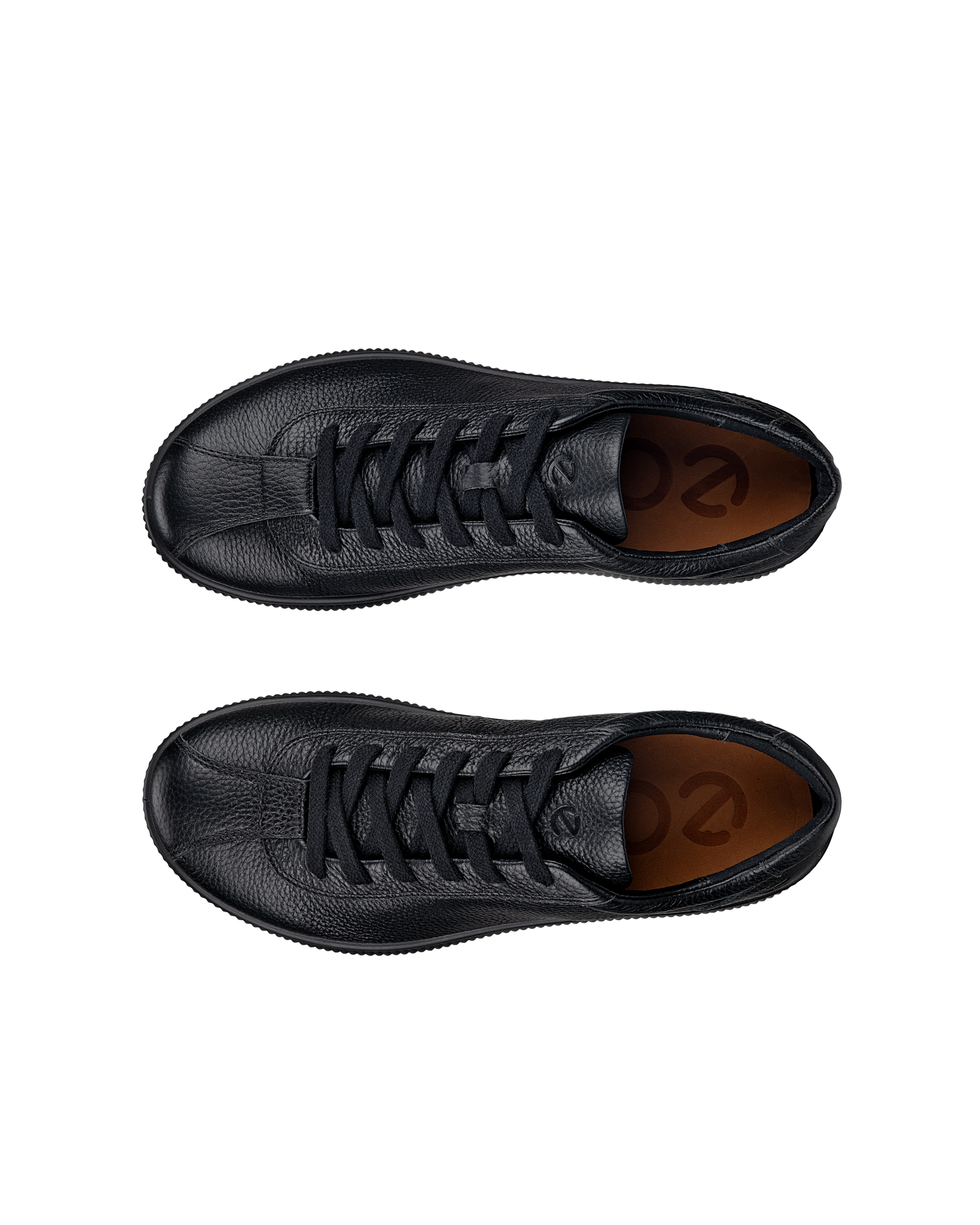 未使用級【ecco エコー】レザースニーカー 黒 ローカット 41 極美品 ECCO SOFT 60 MEN メンズ レザースニーカー | ブラック