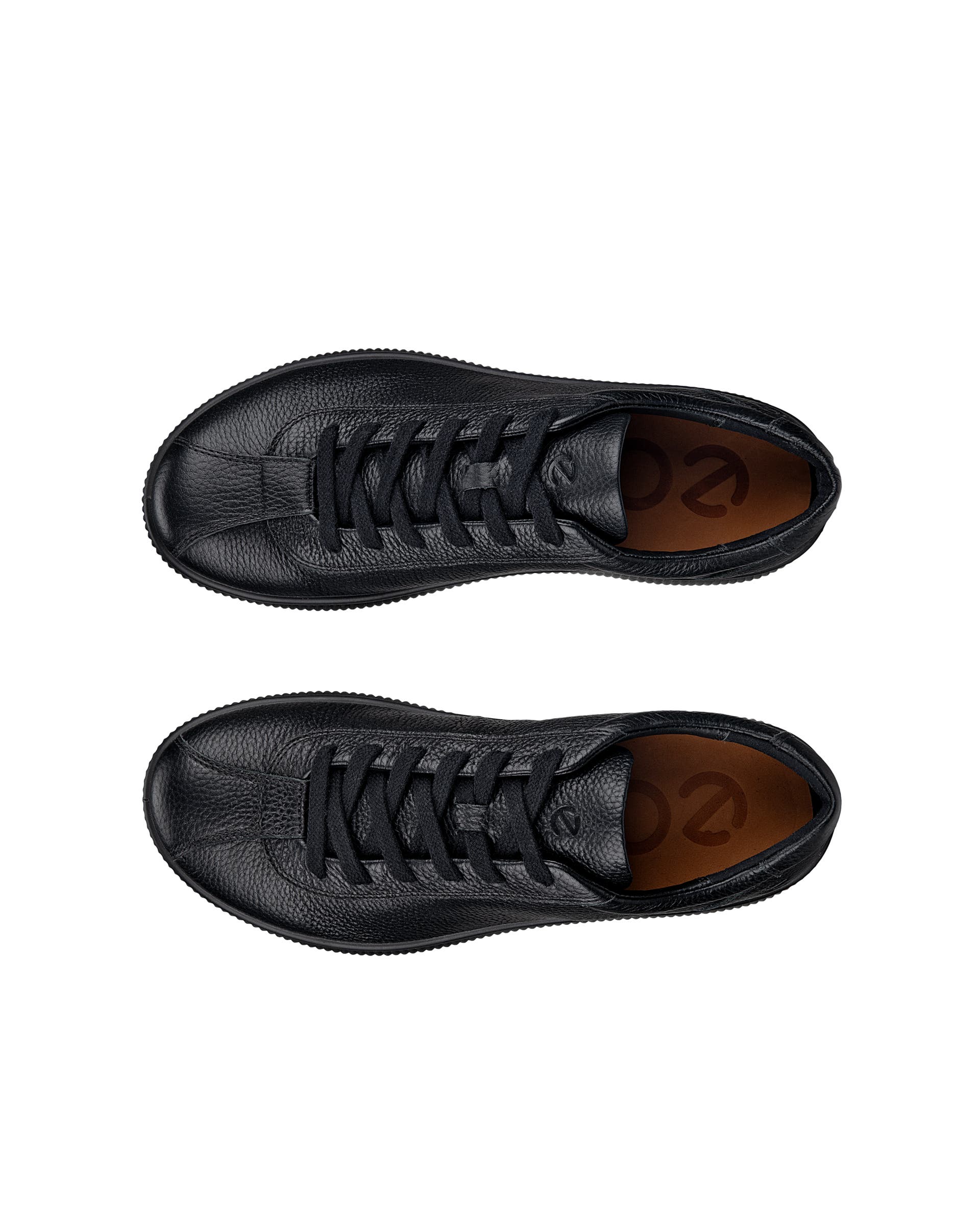 ECCO SOFT ZERO MEN'S SHOE - Black - Top left pair