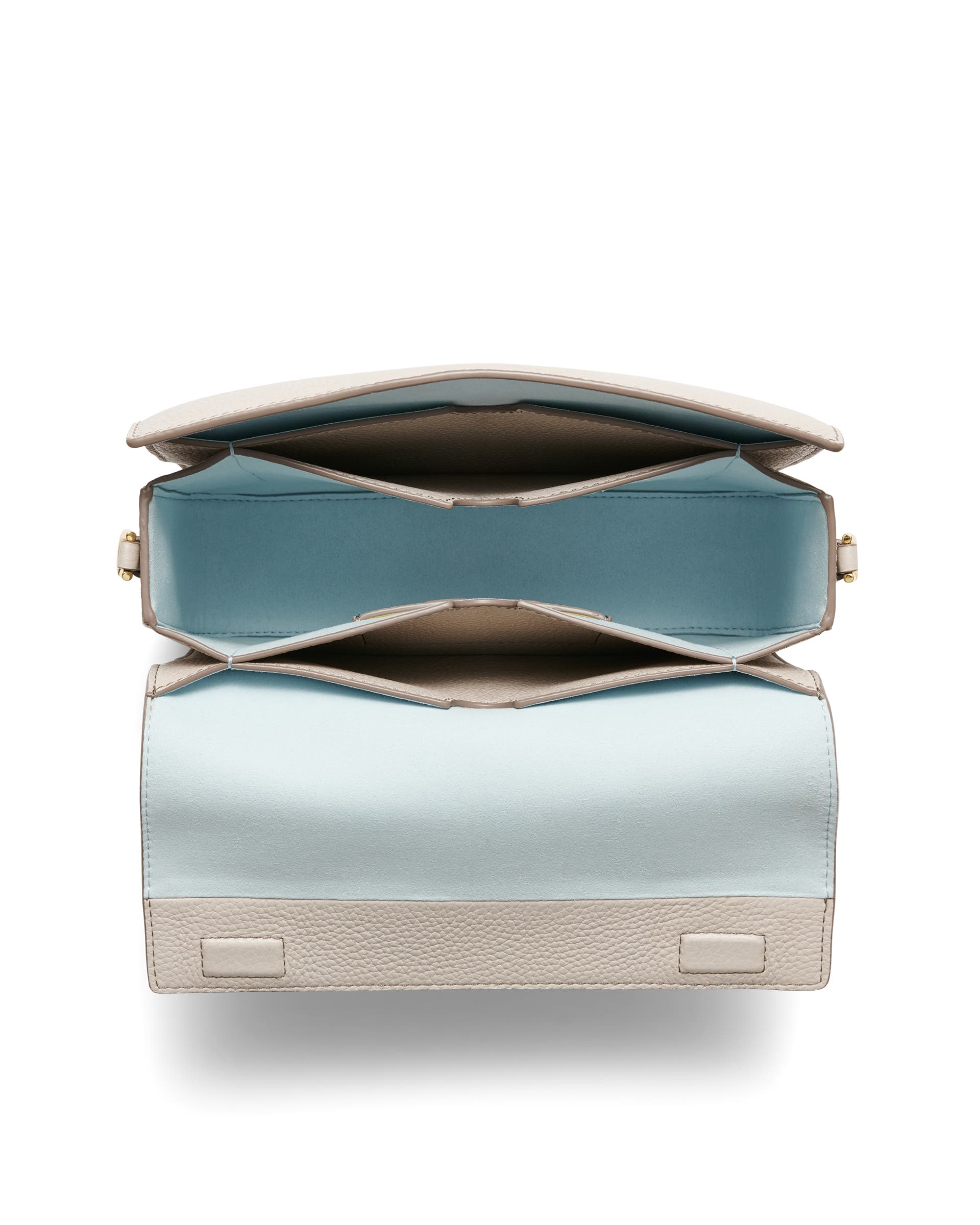 ECCO Pinch Large Pebbled レザークロスボディバッグ - ベージュ - Birdeye