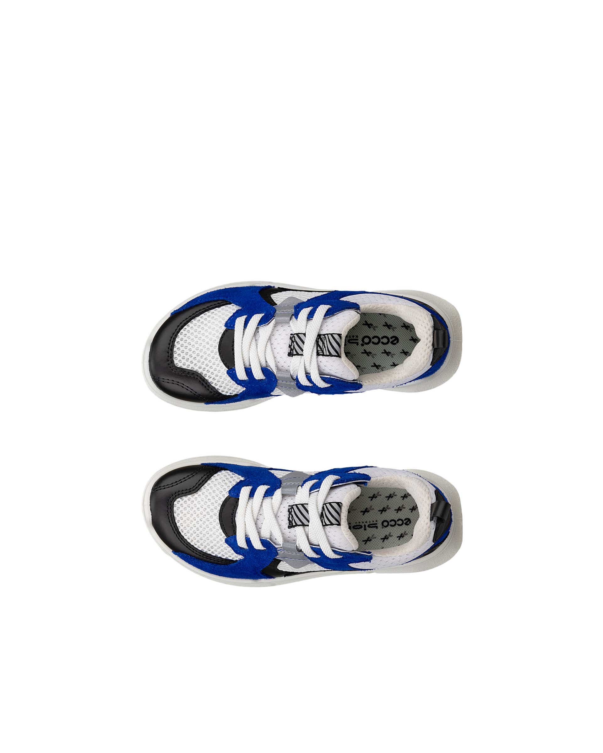 Dětské outdoorové kožené tenisky ECCO® BIOM 2.2 - Modrá - Top left pair