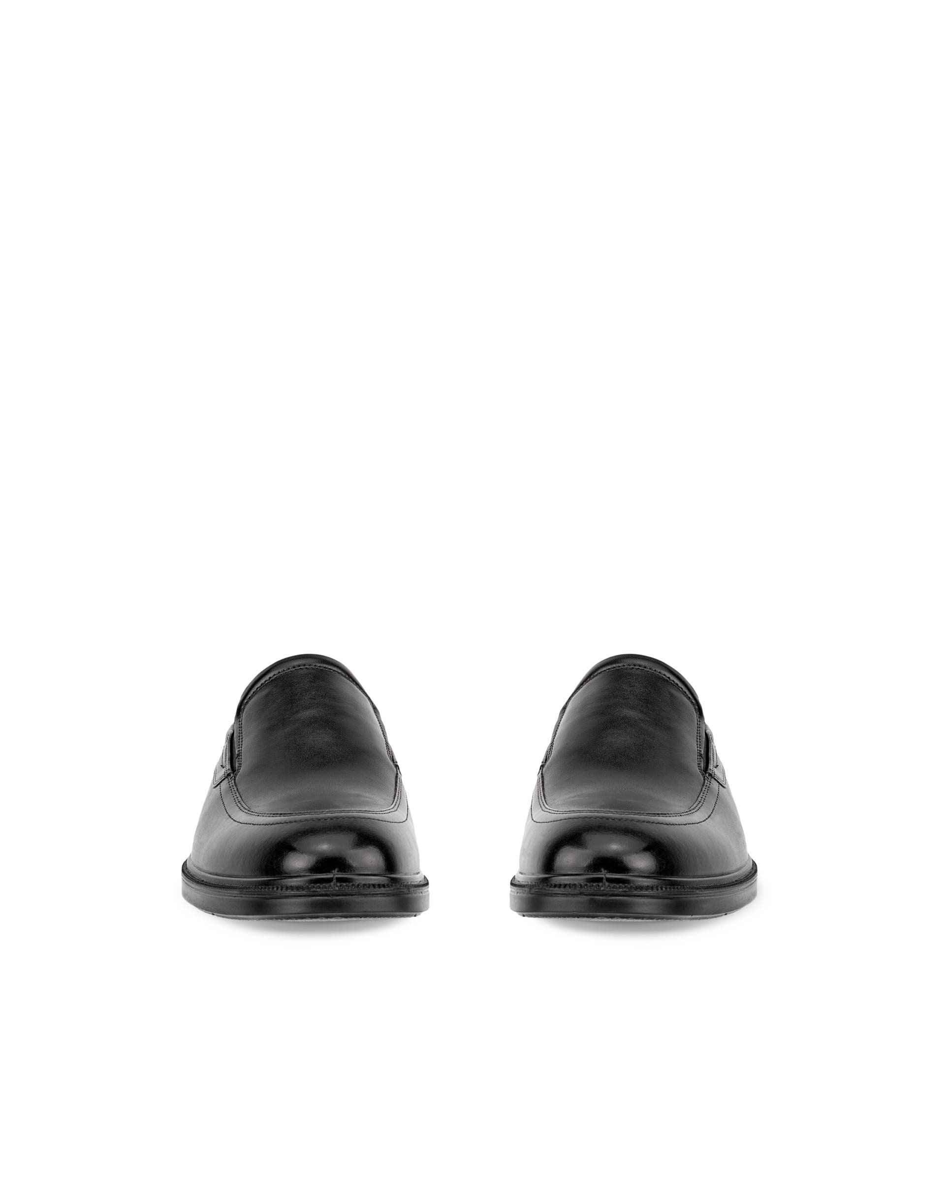 Zapatos de piel sin cordones ECCO® Lisbon para hombre - Negro - Front pair