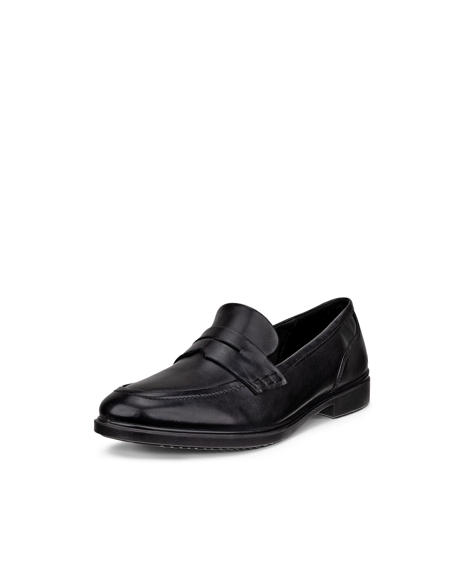 Women's ECCO® Dress Classic 15 Leather Loafer - Black - Main