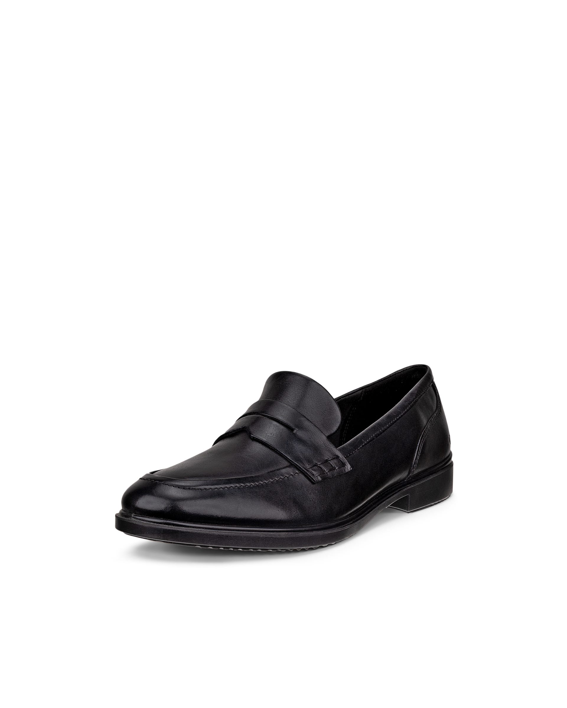 Women's ECCO® Dress Classic 15 Leather Loafer - Black - Main