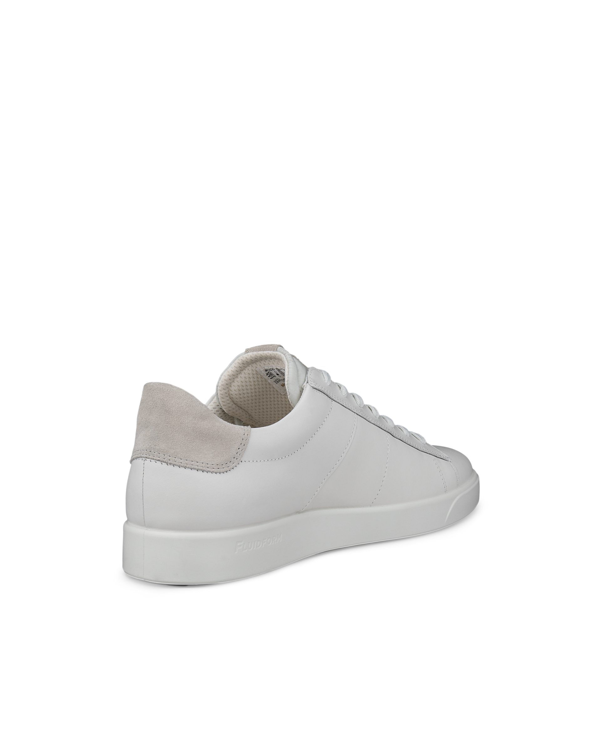 ECCO® Street Lite baskets en cuir pour homme - Blanc - Back