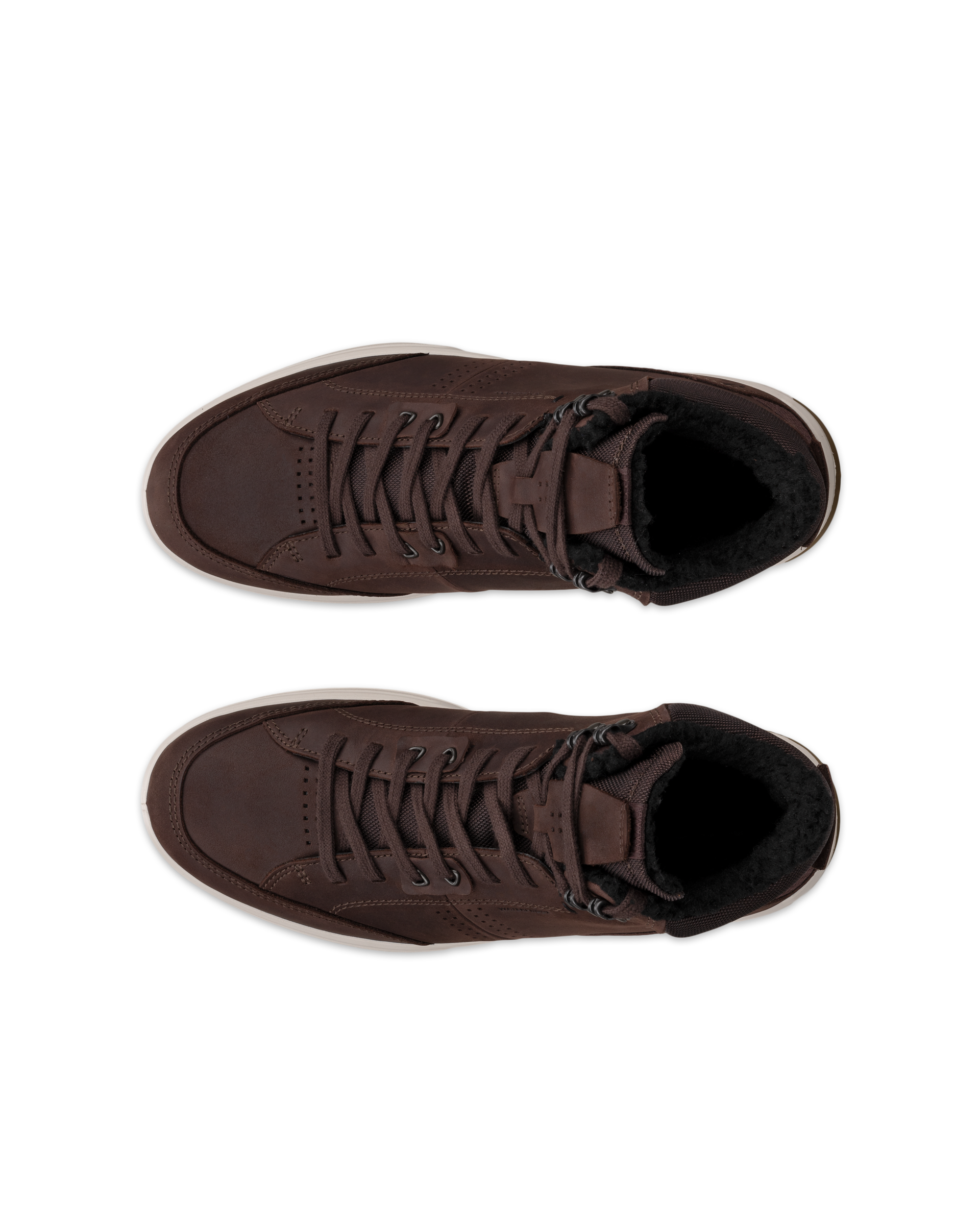 ECCO® Byway 2.0 bottines imperméable en nubuck pour homme - Brun - Top left pair