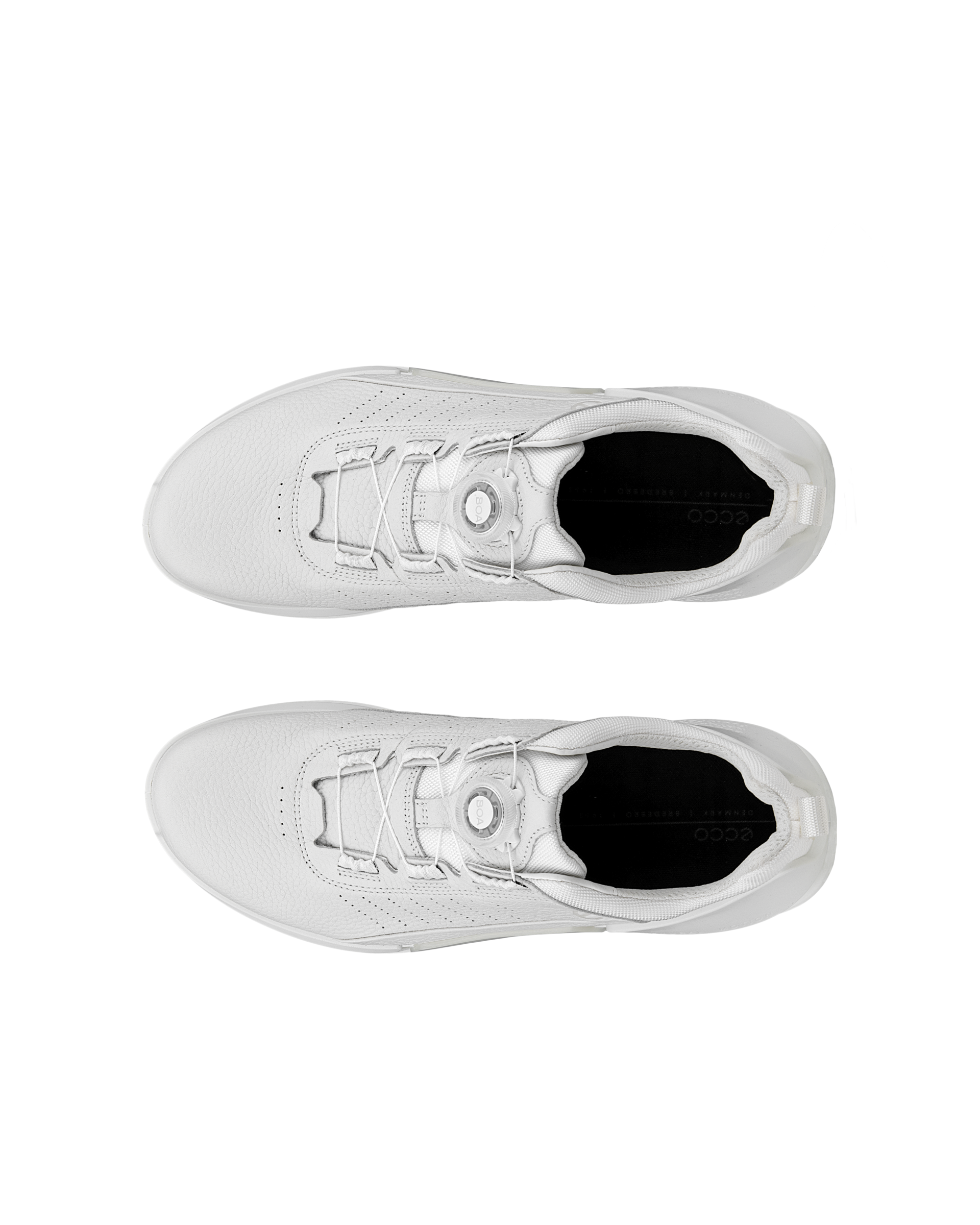 ECCO BIOM 2.0 BOA メンズ レザースニーカー - ホワイト - Top left pair