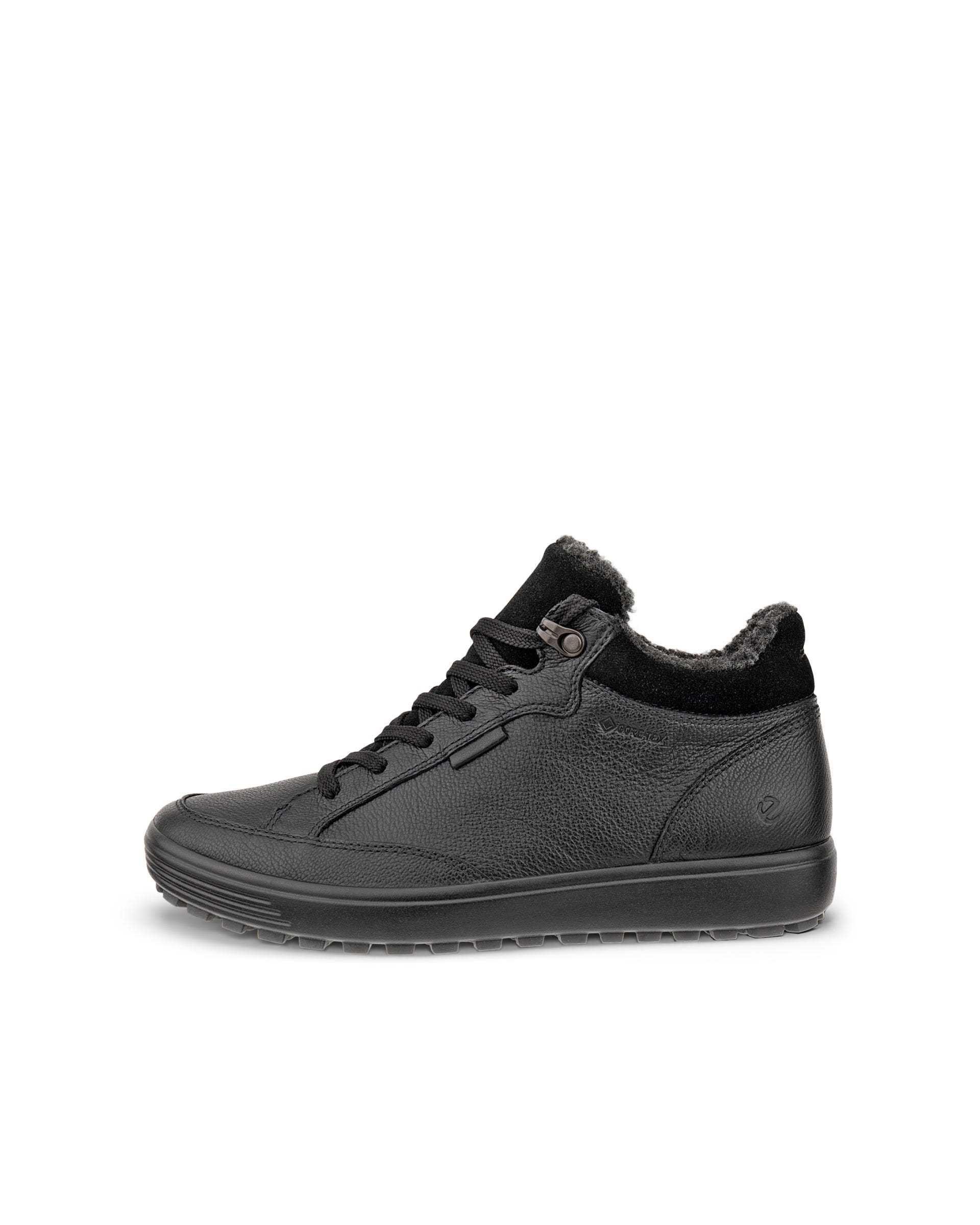 ECCO® Soft 7 Tred Halvhög känga i nubuck med Gore-Tex dam - Svart - Outside