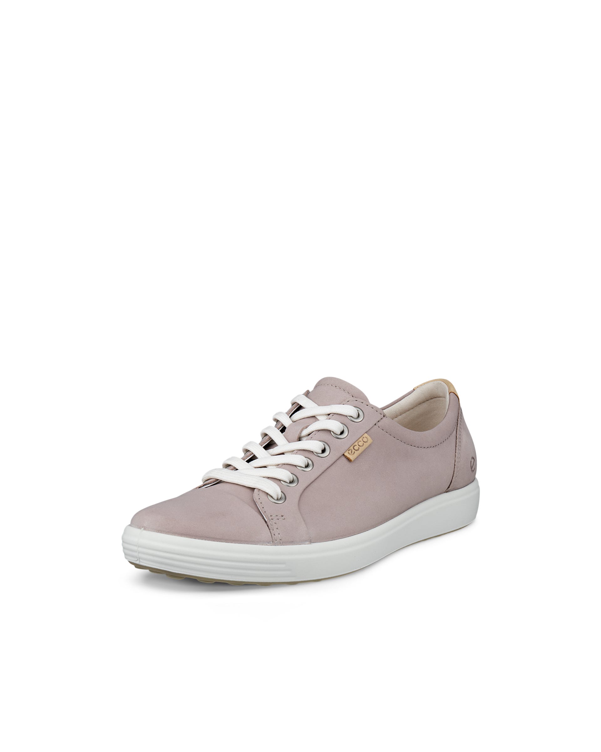 ECCO® Soft 7 baskets en nubuck pour femme - Gris - Main