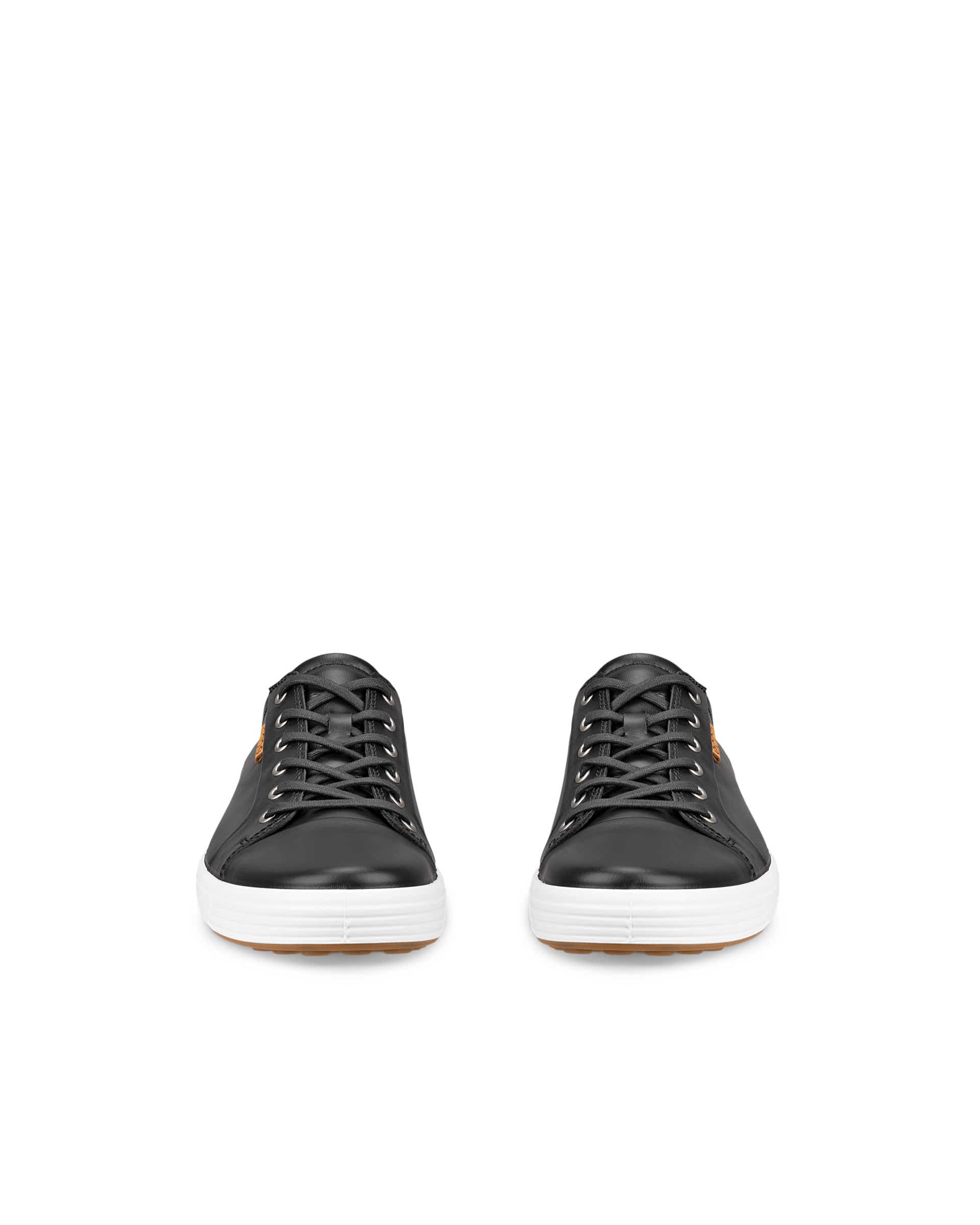 ECCO® Soft 7 Skinnsneaker herr - Svart - Front pair
