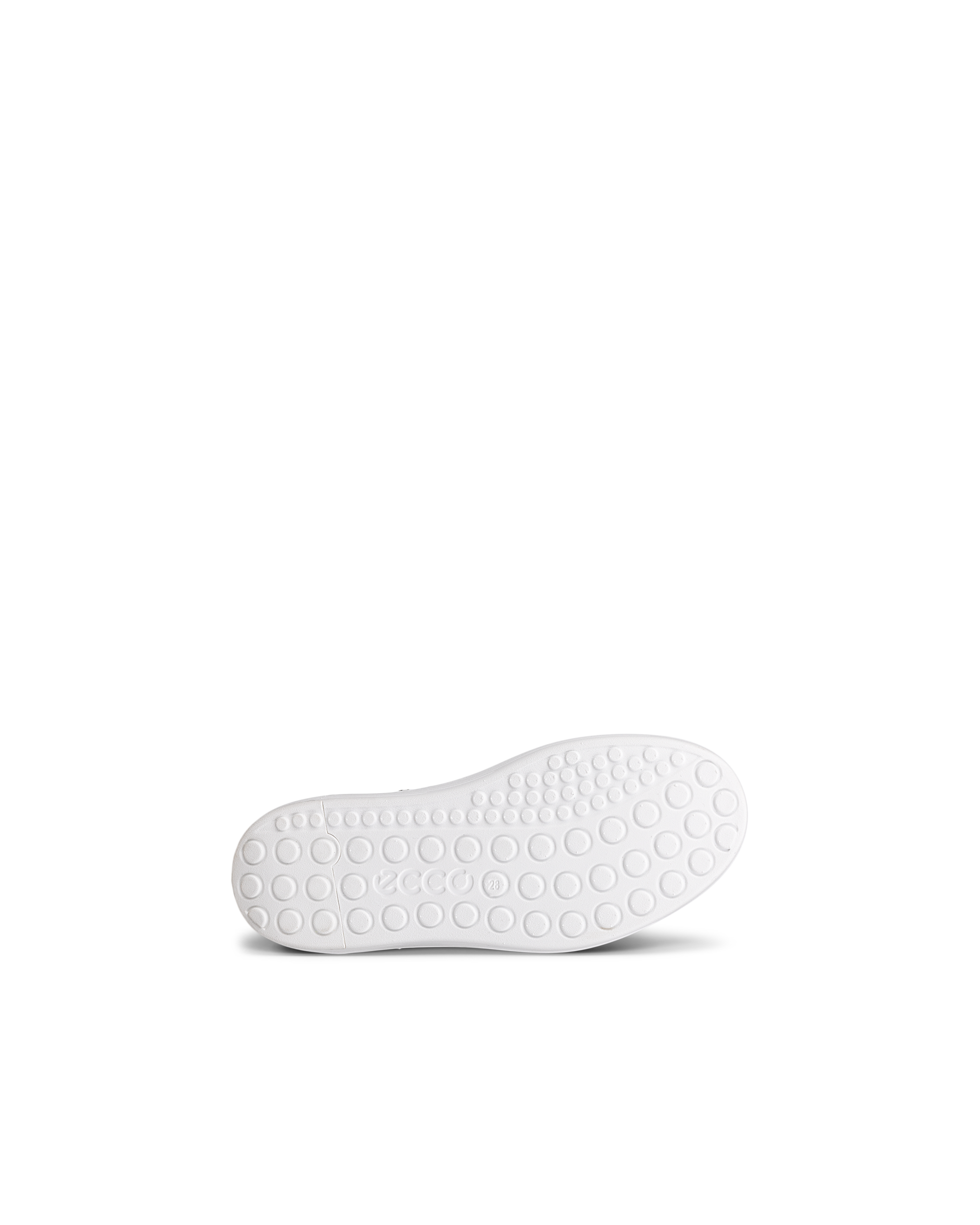 Kids' ECCO® Soft 60 Leather Two-Strap Sneaker - Black - Sole