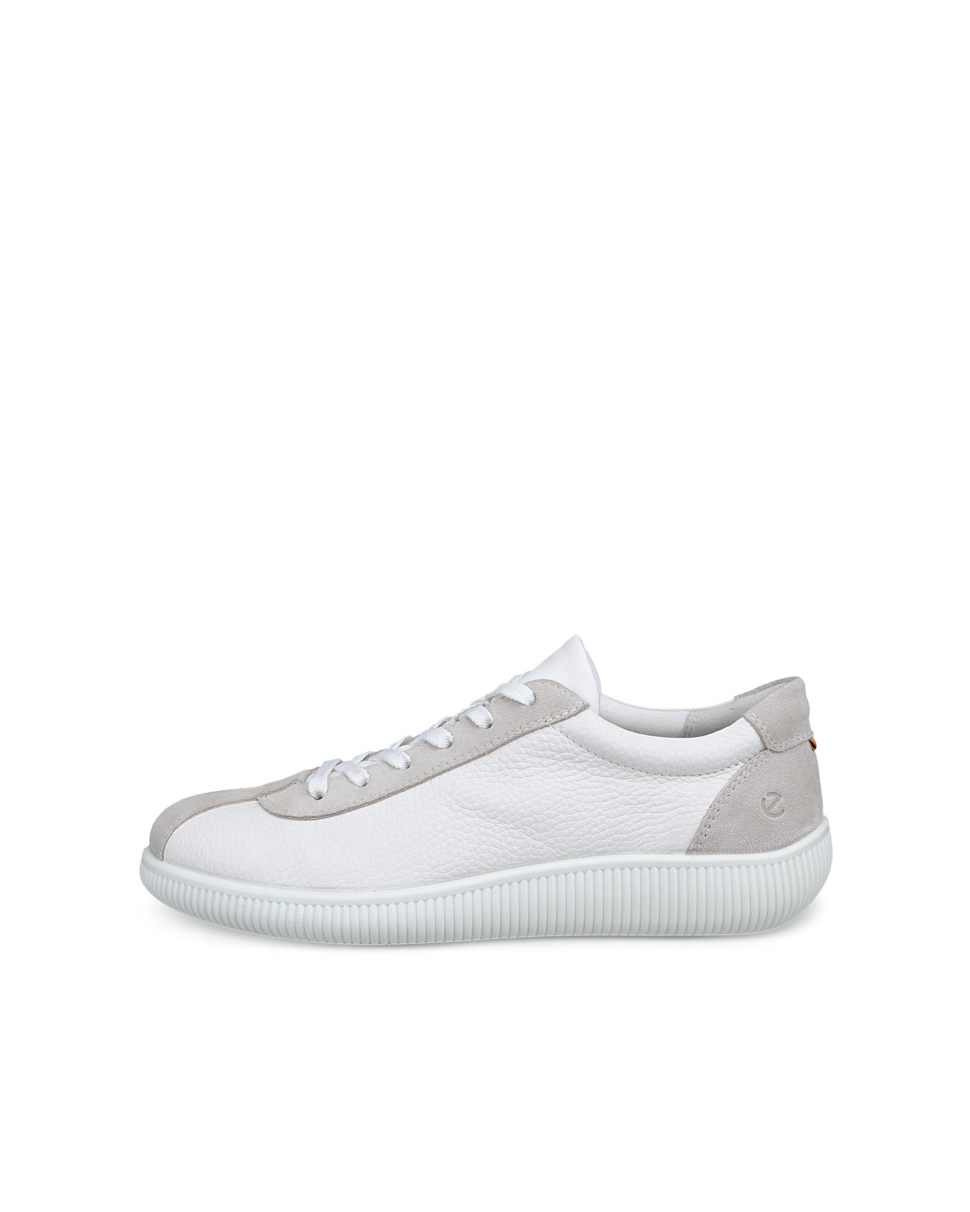 ECCO® Soft Zero Damen Ledersneaker - Weiss - Outside