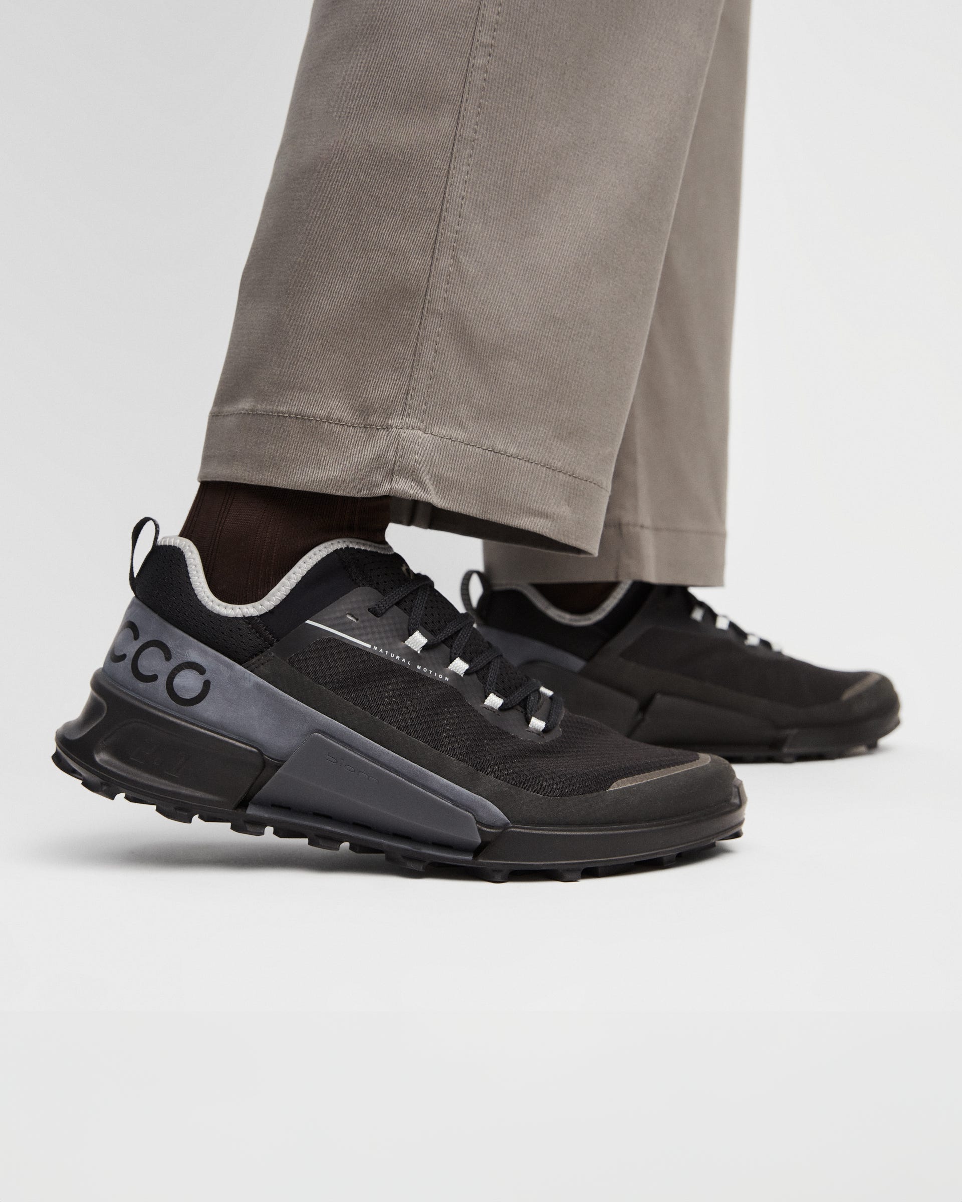 Men's ECCO® BIOM 2.1 X Country Textile Trail Running Shoe - Black - Lifestyle image-1