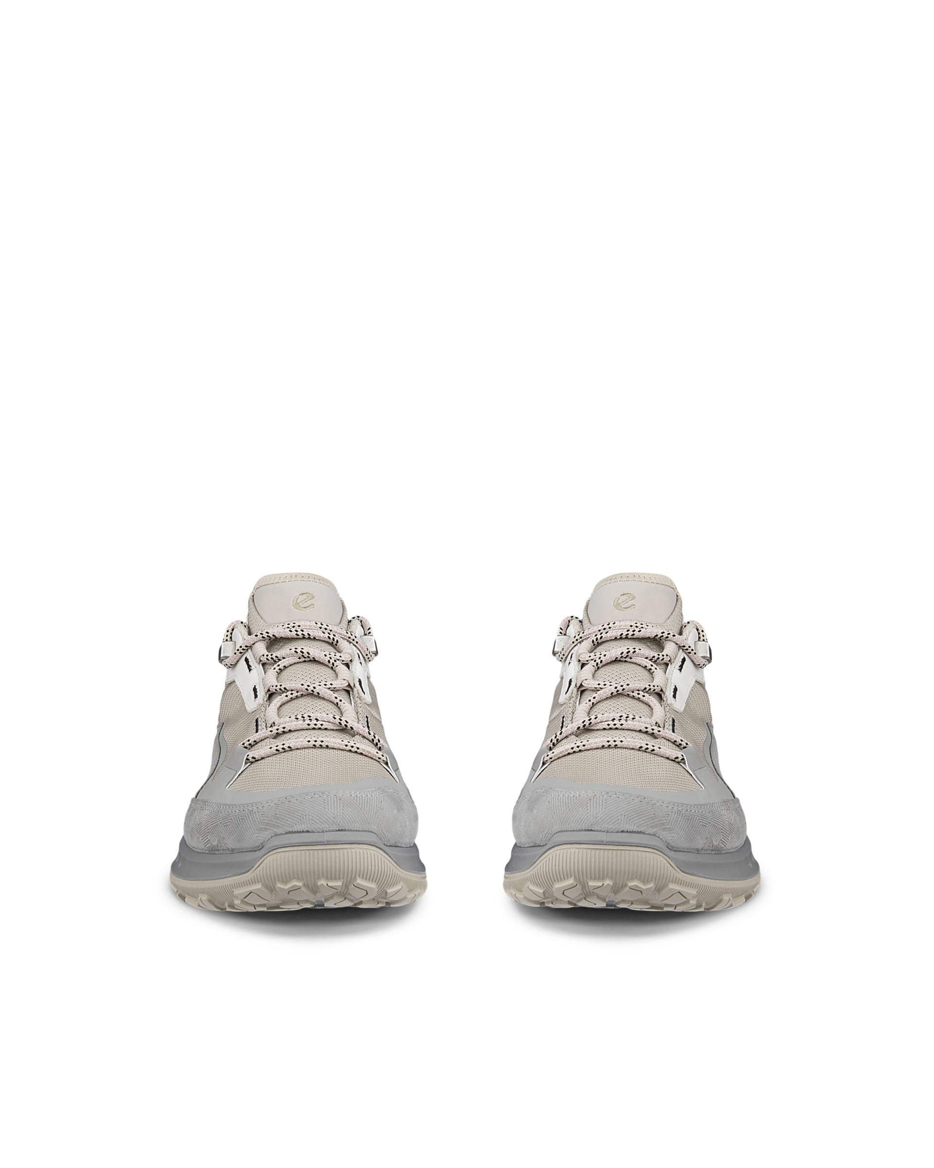 Women's ECCO® ULT-TRN Nubuck Waterproof Hiking Shoe - Grey - Front pair