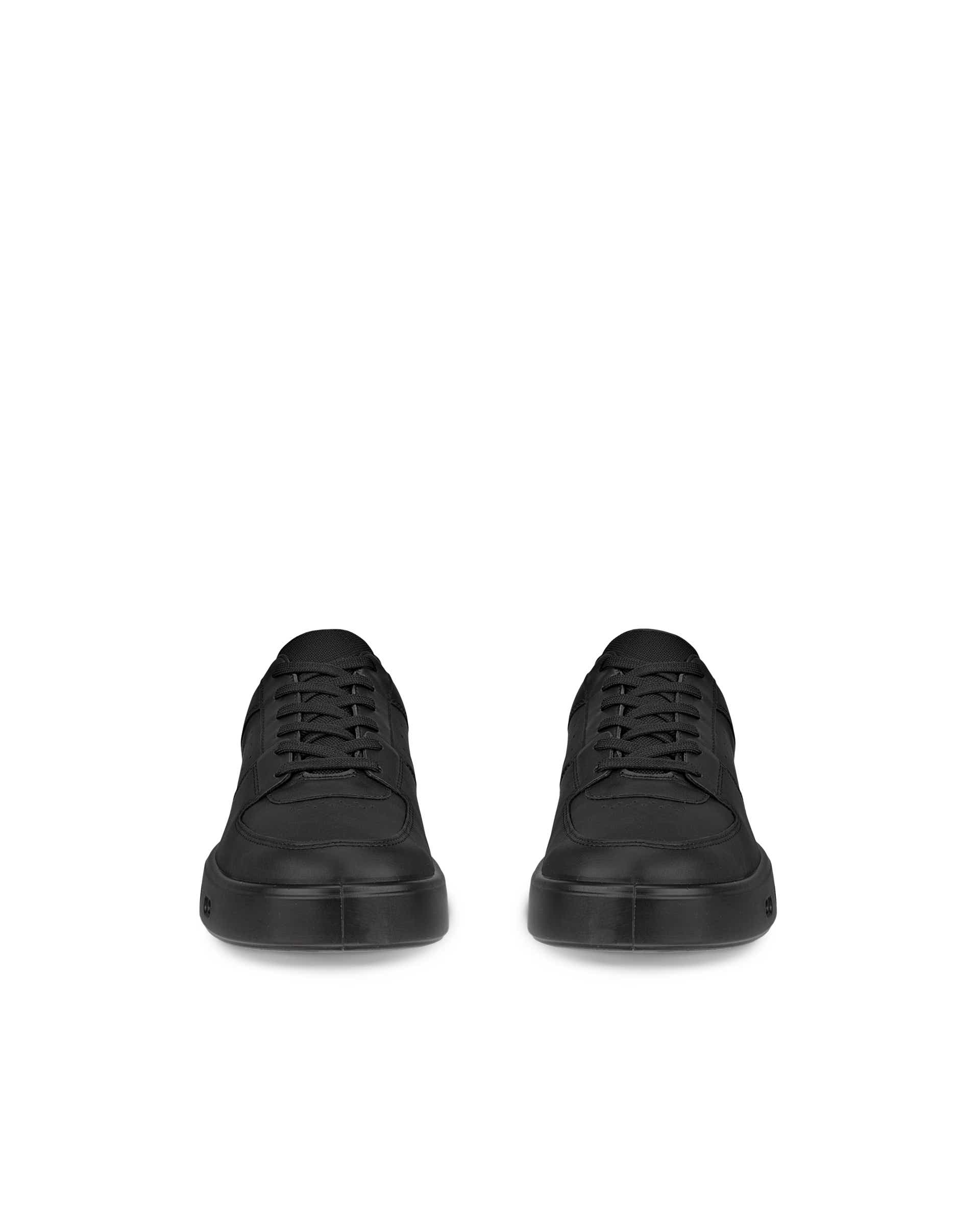 ECCO® Street 720 baskets en cuir Gore-Tex pour homme - Noir - Front pair