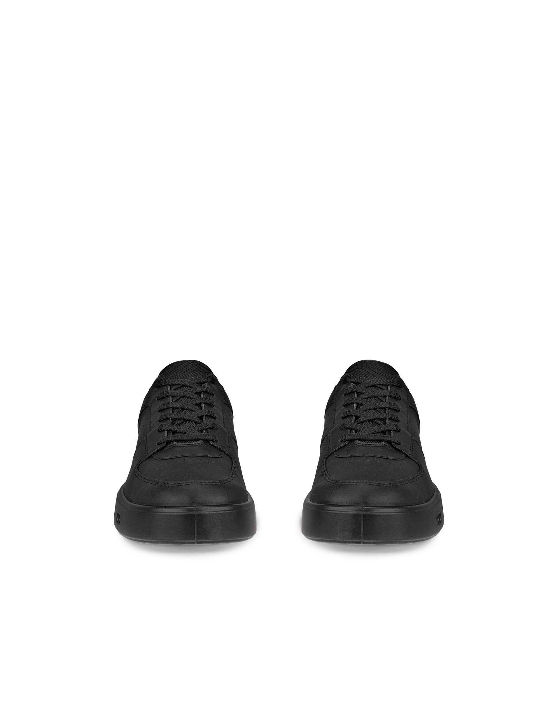 ECCO® Street 720 baskets en cuir Gore-Tex pour homme - Noir - Front pair