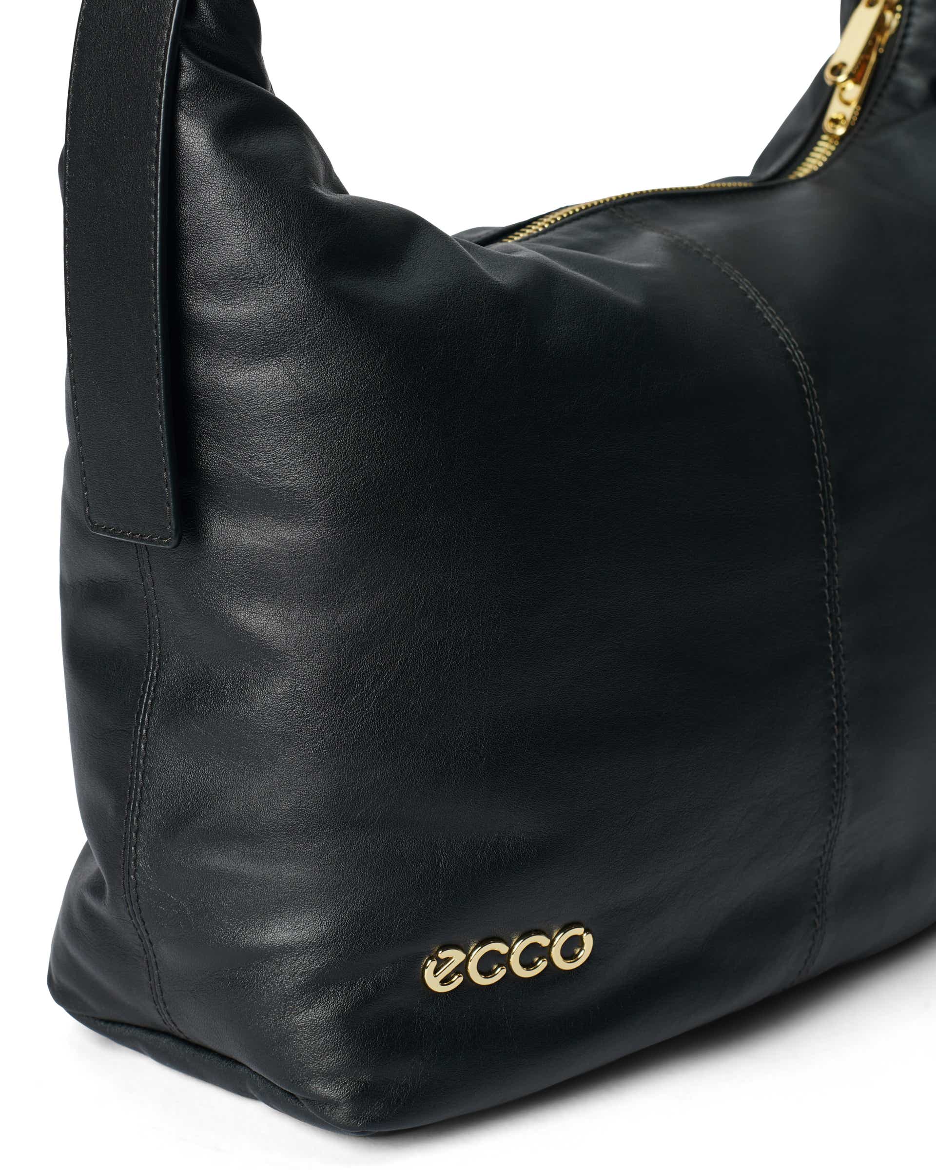 ECCO Hobo Soft レザーホーボーバッグ - ブラック - Detail-1