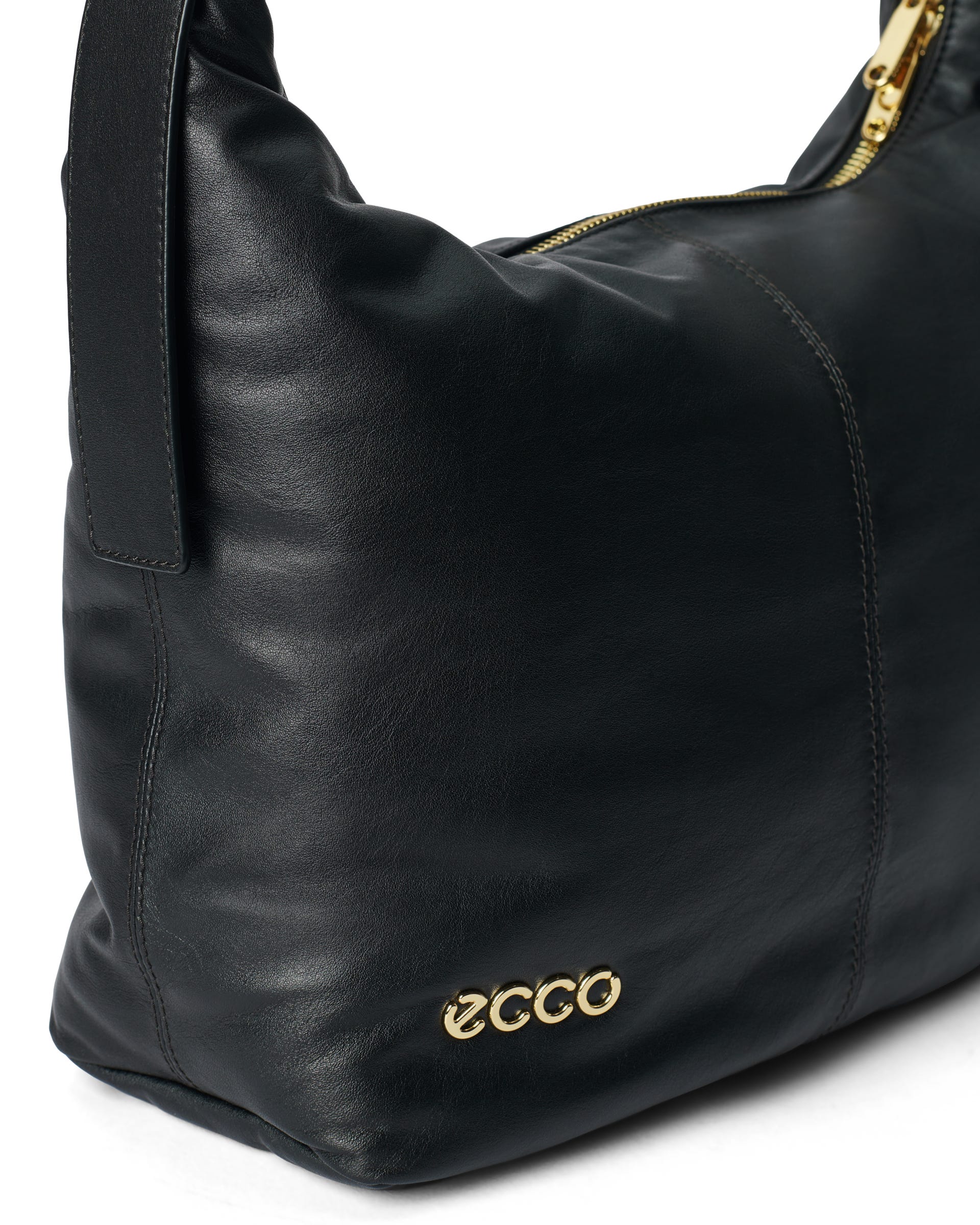ECCO Hobo Soft レザーホーボーバッグ - ブラック - Detail-1